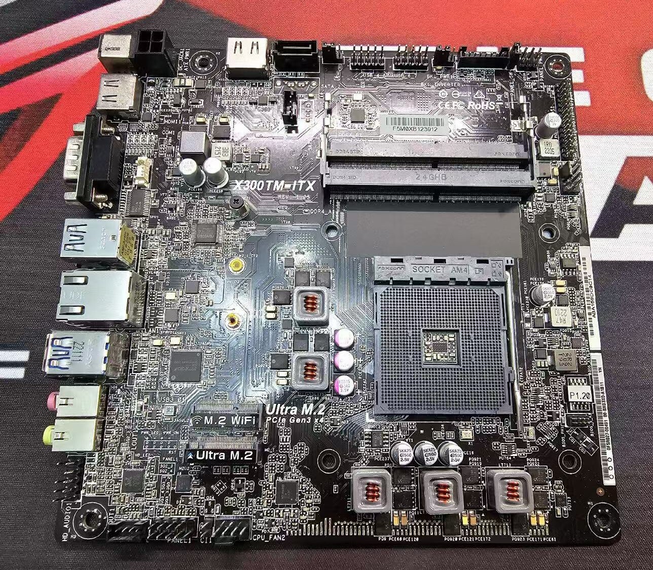 FOR ASRock X300TM-ITX AIO Motherboard AMD X300 Thin Mini-ITX AM4 DDR4 Board