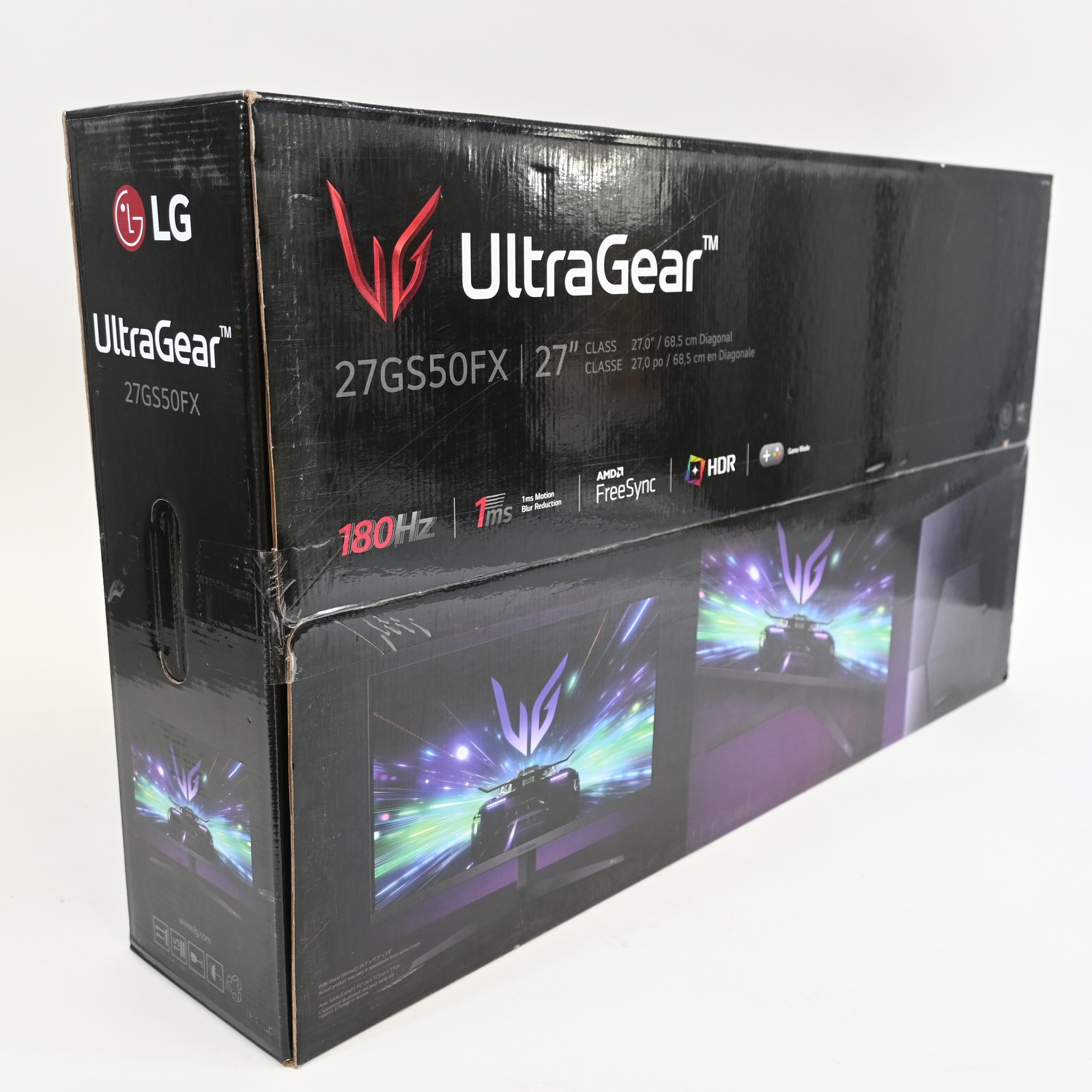LG 27" UltraGear FHD 180Hz Gaming Monitor with AMD FreeSync - Open Box