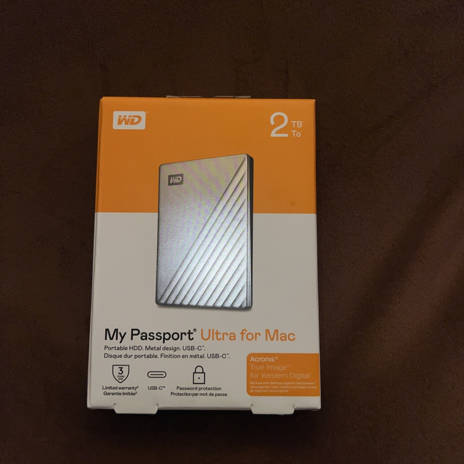 [NEW] - Western Digital My Passport Ultra For Mac 2TB Portable HDD - SILVER