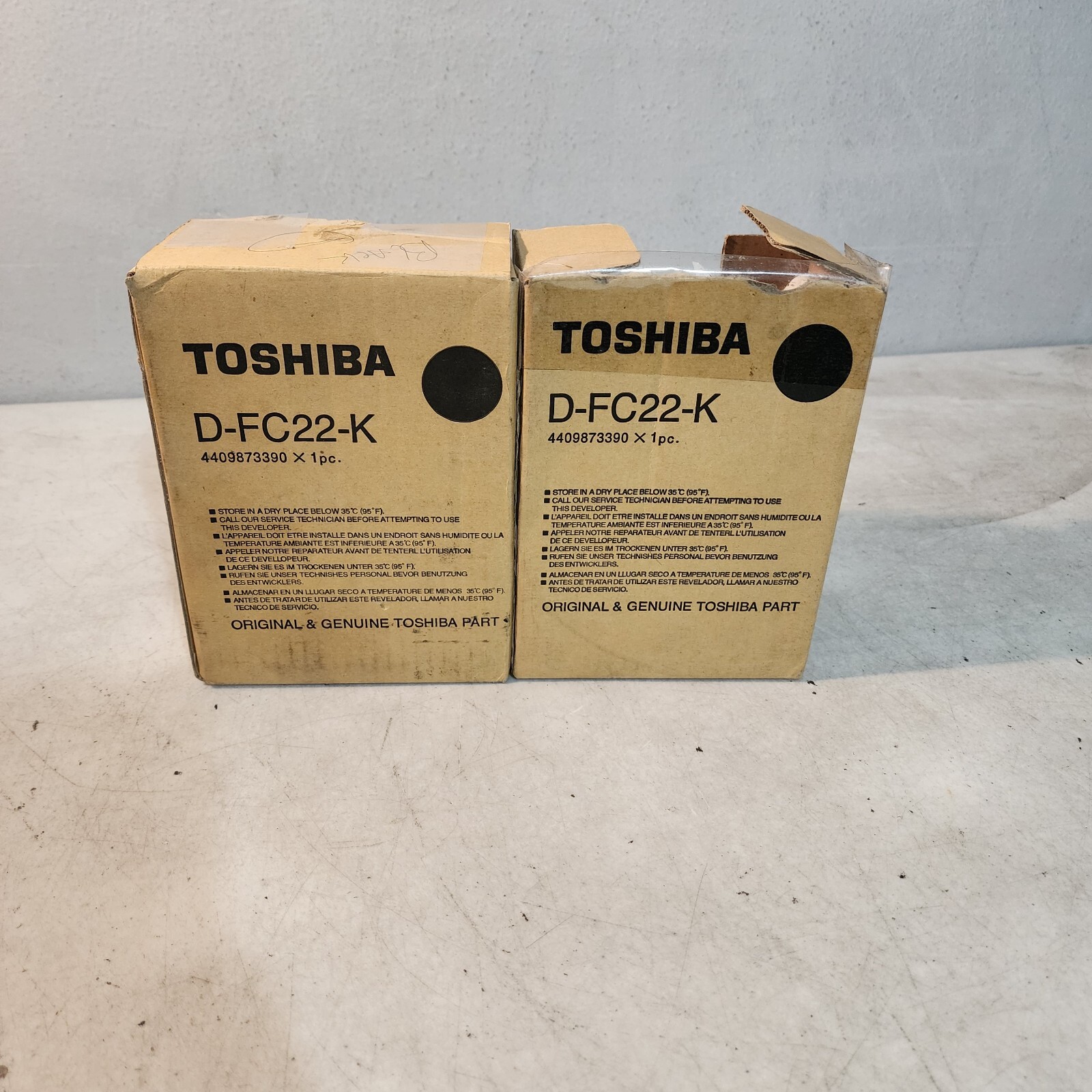 Toshiba D-FC22-K Toner Black Lot Of 2 Genuine New OEM 