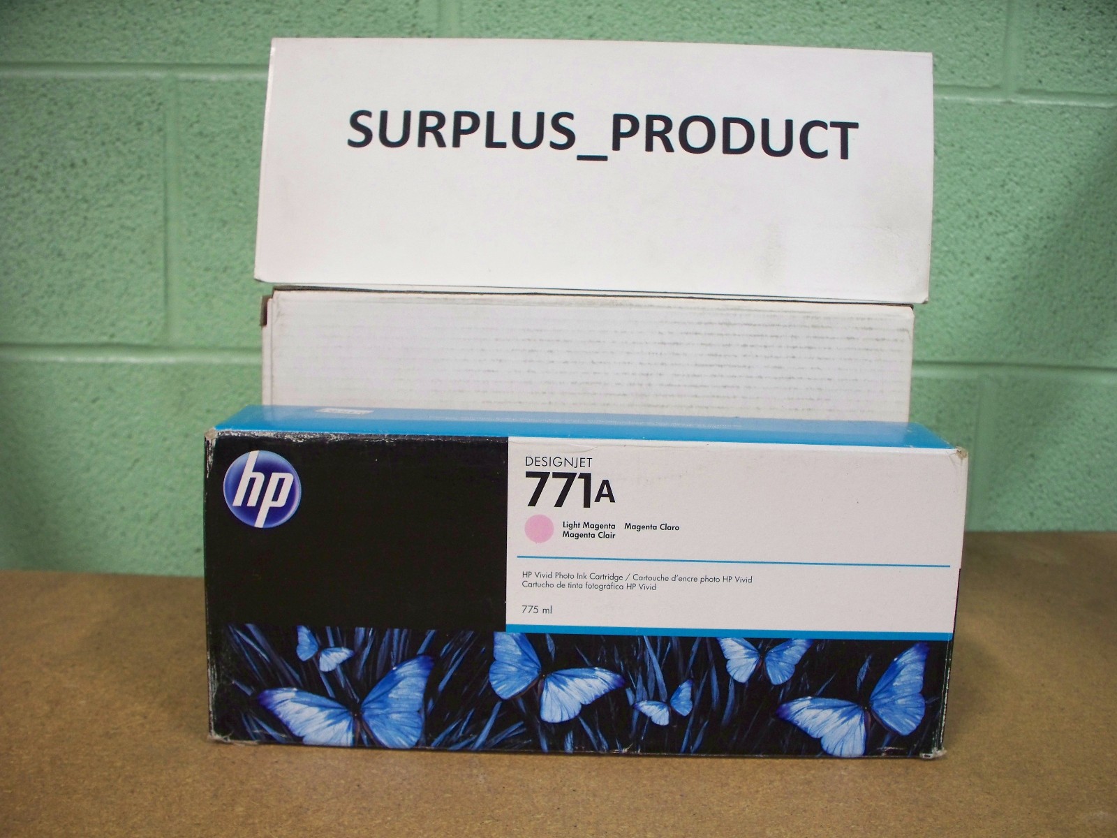 GENUINE HP B6Y19A 771A LT MAGENTA INK CART DESIGNJET Z6200 NEW SEALED EXP 8/21