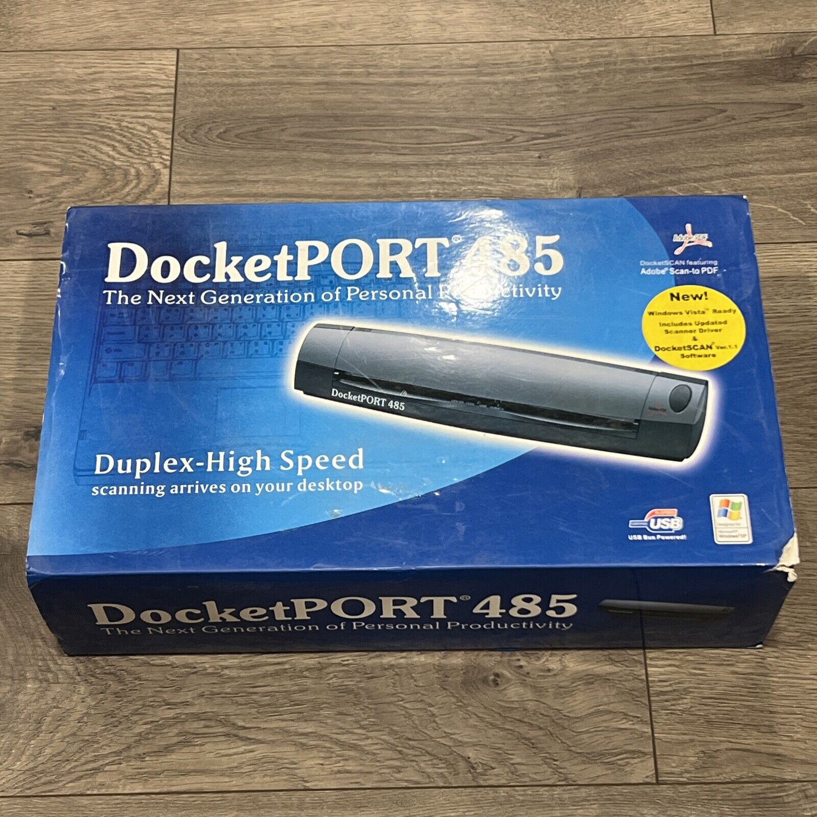 Ambir Technology DocketPort 485 Pass-Through Mobile Document Receipt Scanner 