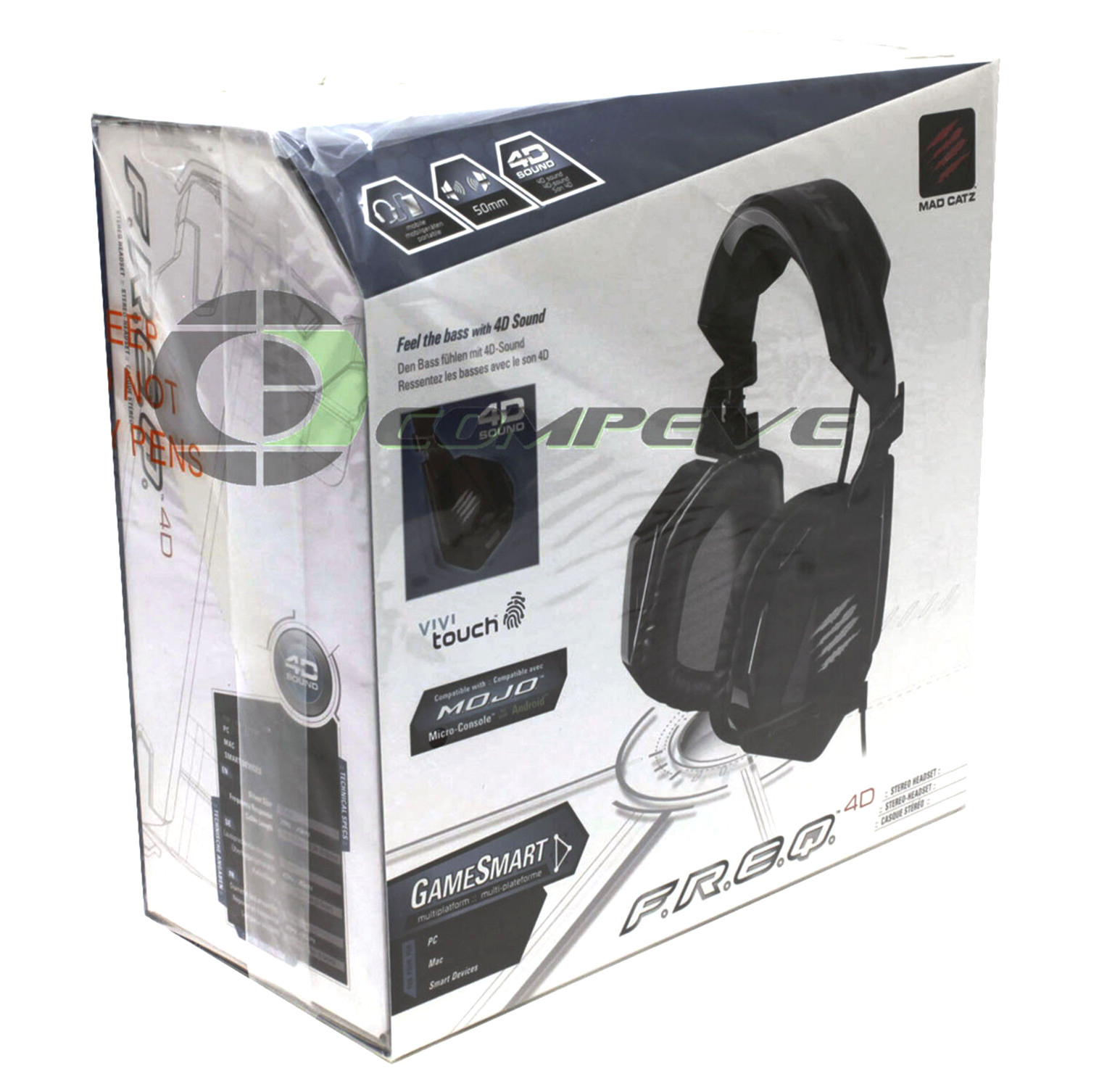 Mad Catz F.R.E.Q. 4D Stereo Gaming USB Headphones + Microphone PC/Mac/XBox/Smart
