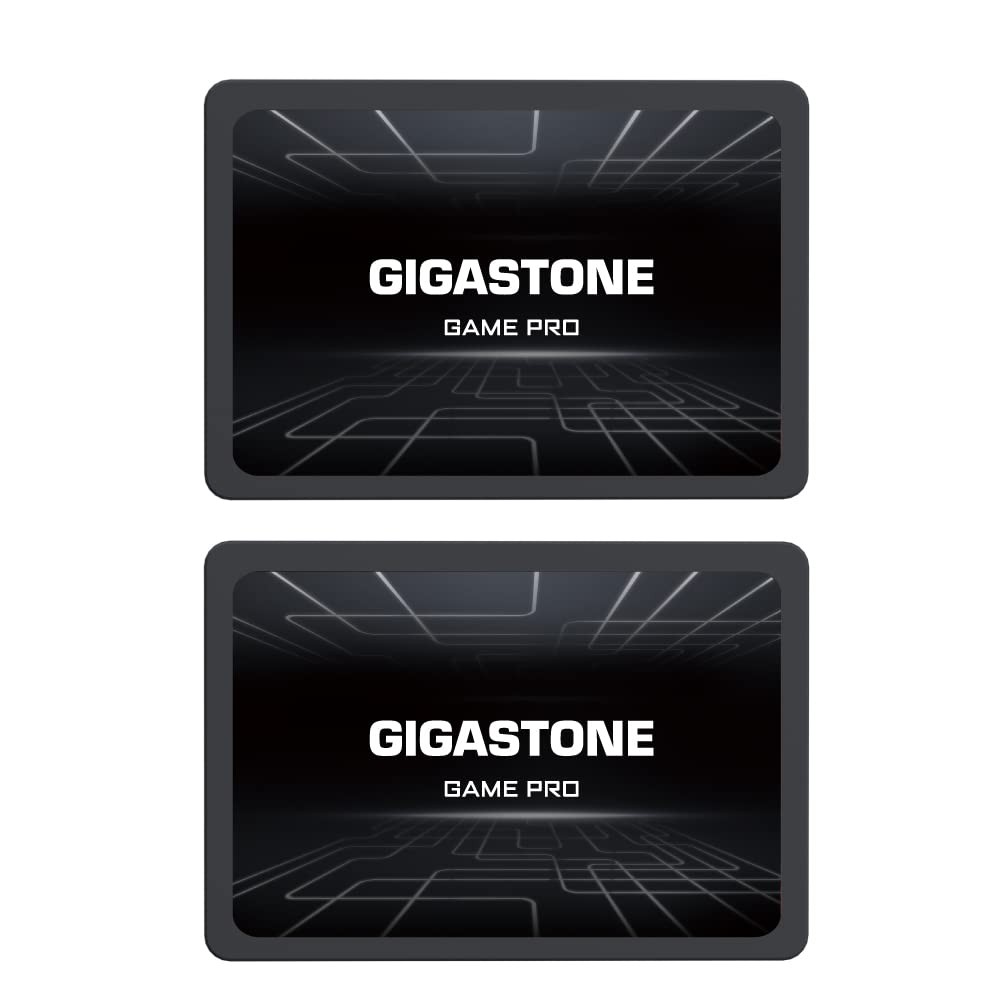 Gigastone 512GB SATA SSD (2-Pack) 2.5 inch 256GB, Game Pro 256GB 2-Pack