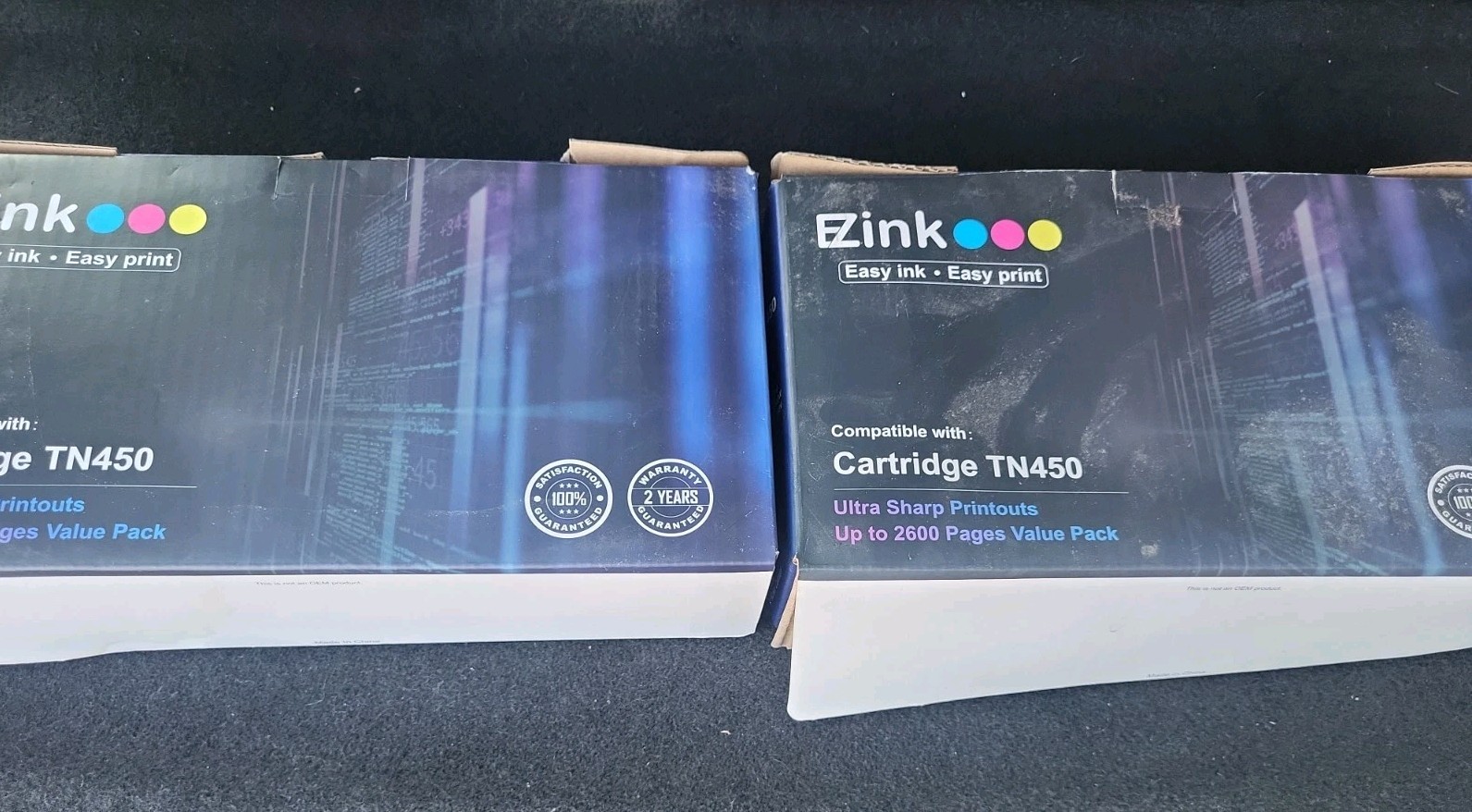 2x E-Z Ink TN450 Compatible Black Toner Cartridge & Drum Unit DR420