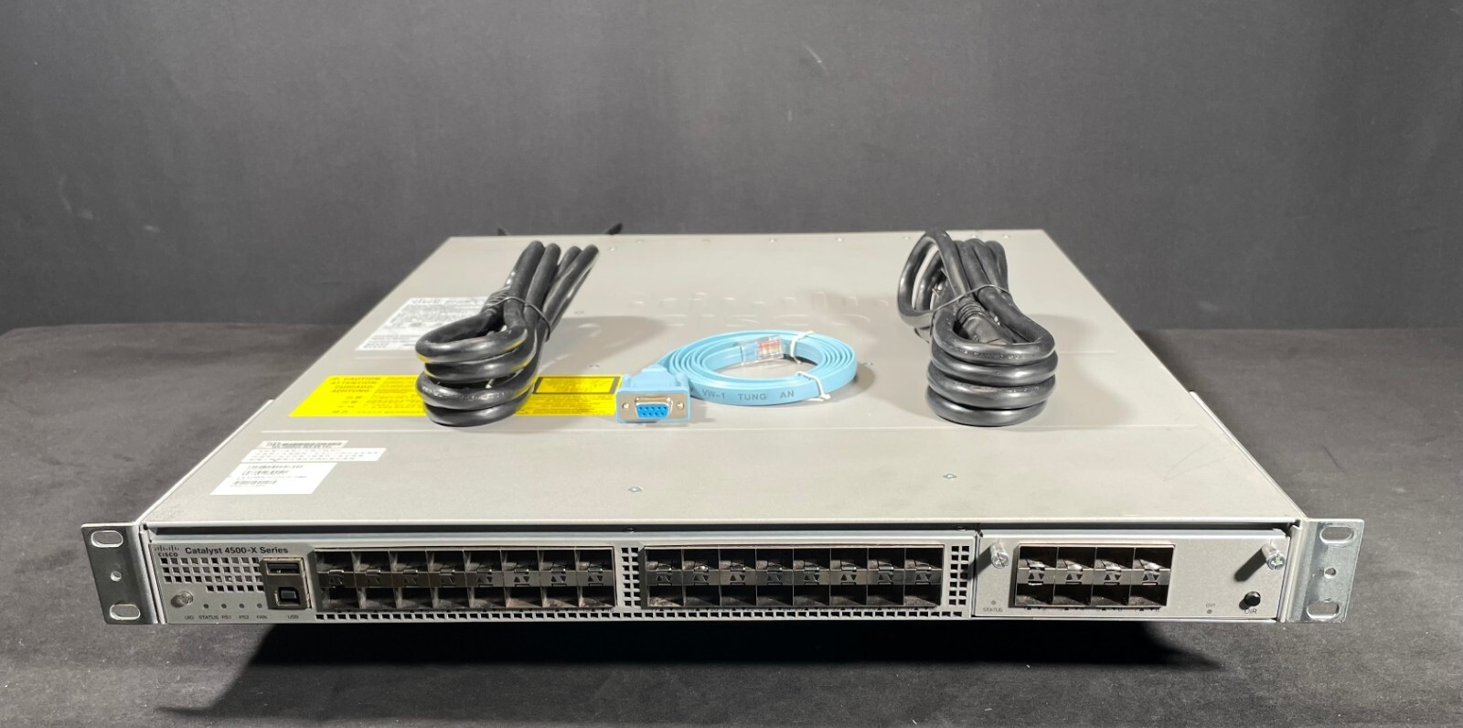 Cisco WS-C4500X-40X-ES 40 Port Ethernet Switch w/ Dual Power - Same Day Shipping