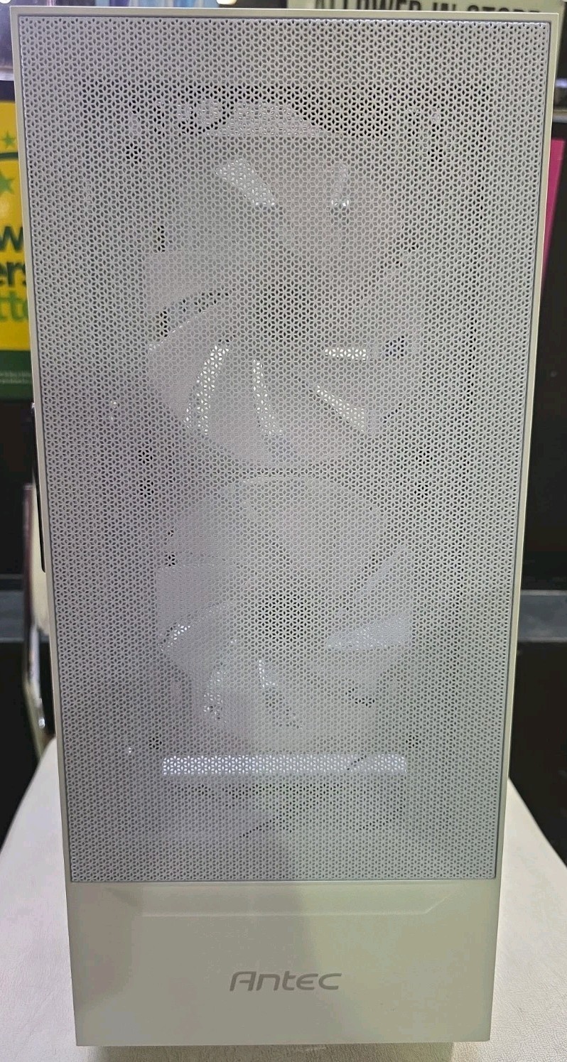 Antec NX410W V2 White ATX Mid Tower Gaming PC Case Tempered Glass 3 Fans