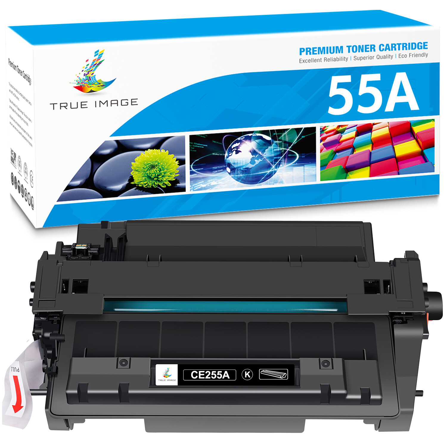 1-10 For HP 55A CE255A Toner LaserJet P3015dn P3015 P3016 MFP M521dn M525dn LOT