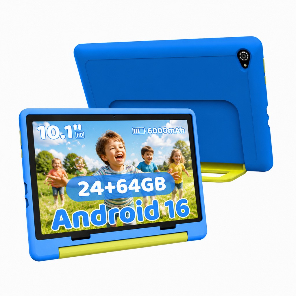 5-Core Android 16 Kids Tablet 10.1" IPS Touch 20GB RAM 64GB ROM Dual Camera Wifi