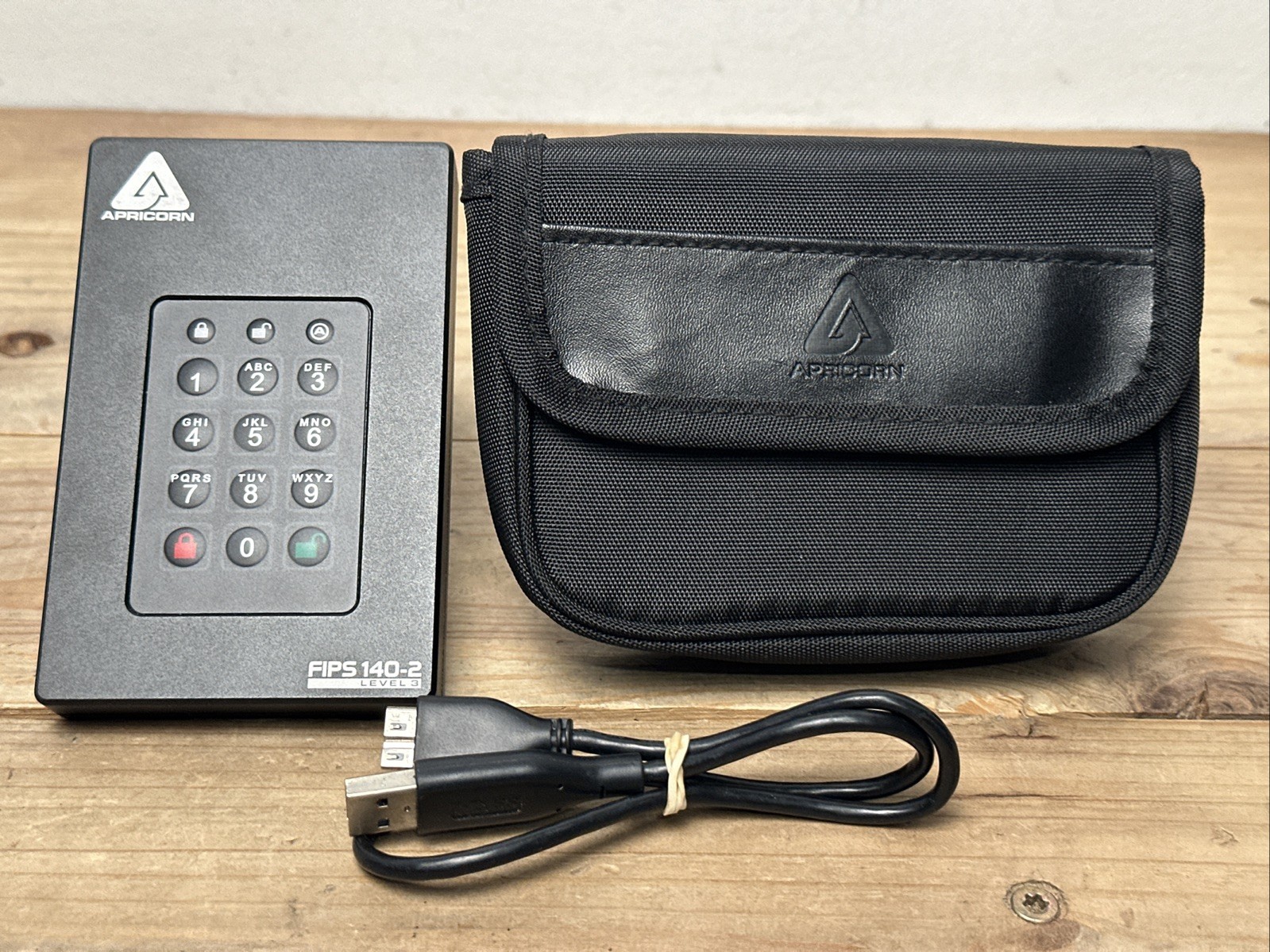 Apricorn Aegis Fortress L3 8 TB Solid State Drive - External - Portable  Used