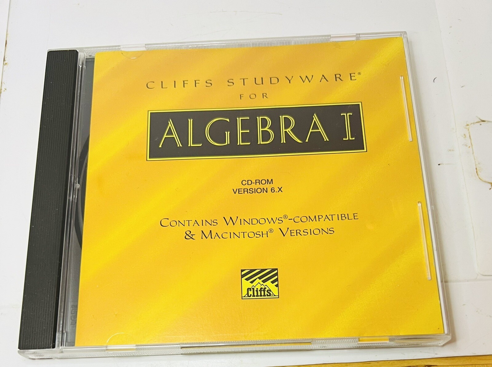 RARE Vintage Cliffs Studyware Algebra I 1 1995 Windows 95/ Macintosh Version 6.X