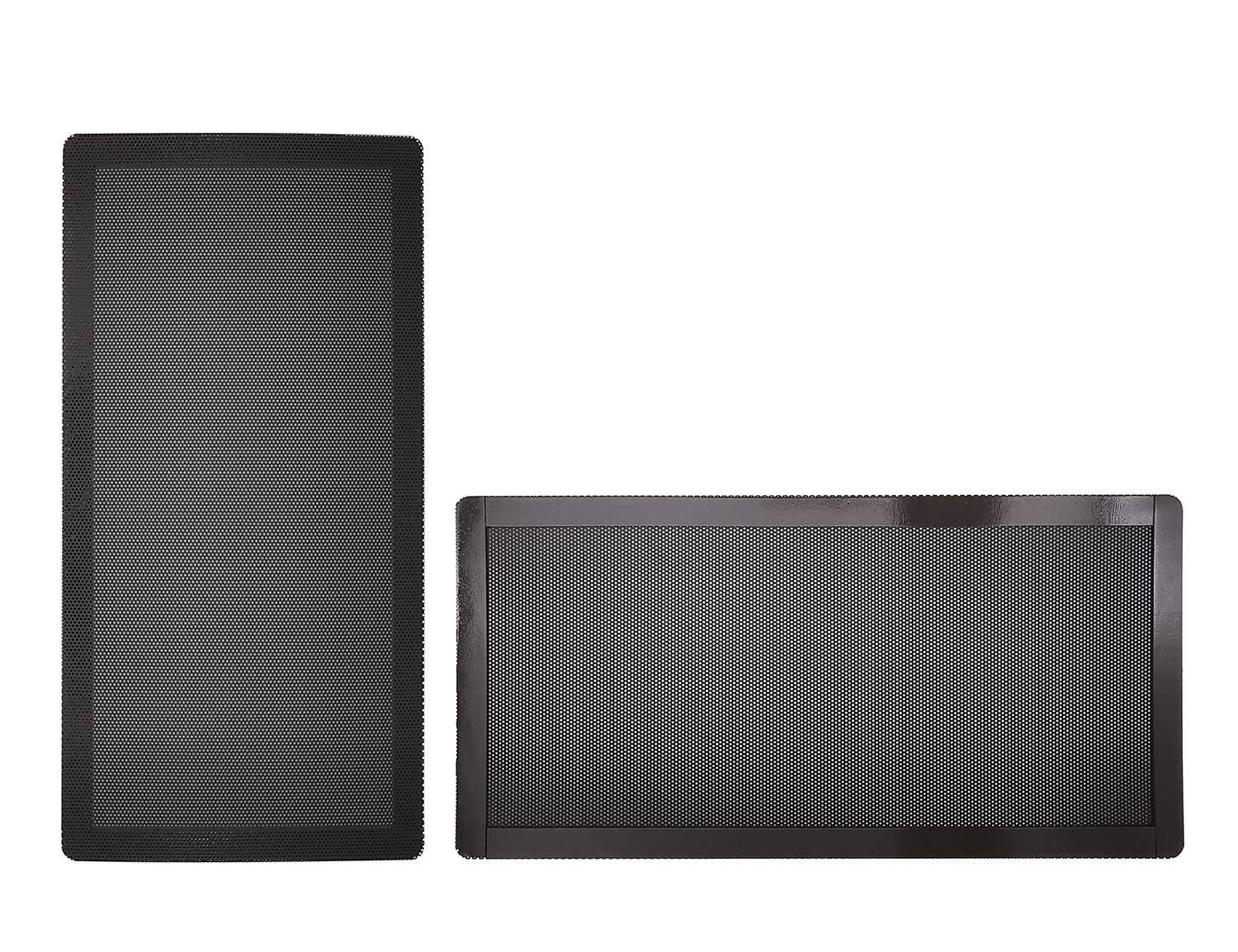 120 X 240Mm PC Case Fan Magnetic Dust Filter Screen, Black, 2 Pack