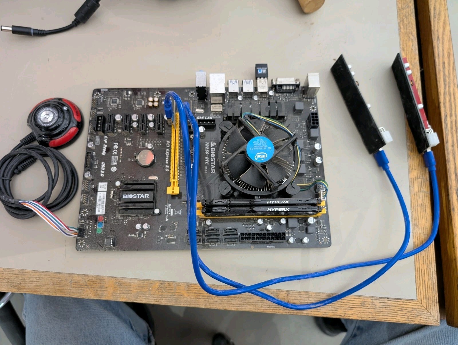 Full Kit MB/CPU/RAM - BIOSTAR TB250-BTC Pro 12 GPU Slot Mining Motherboard