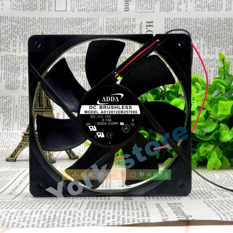 NEW ADDA AD12012DB257000 12CM 12V 0.13A computer case ultra-quiet cooling fan