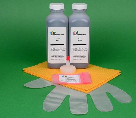 Toner Refill Kits (2) w/Chips for Lexmark MS610de MS610dn MS610dte MS610dtn