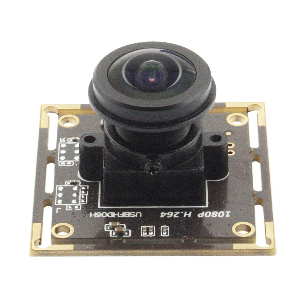1080P USB Camera Module w/ 1.56mm Fisheye Lens CCTV Low Light 2MP ELP Web Camera