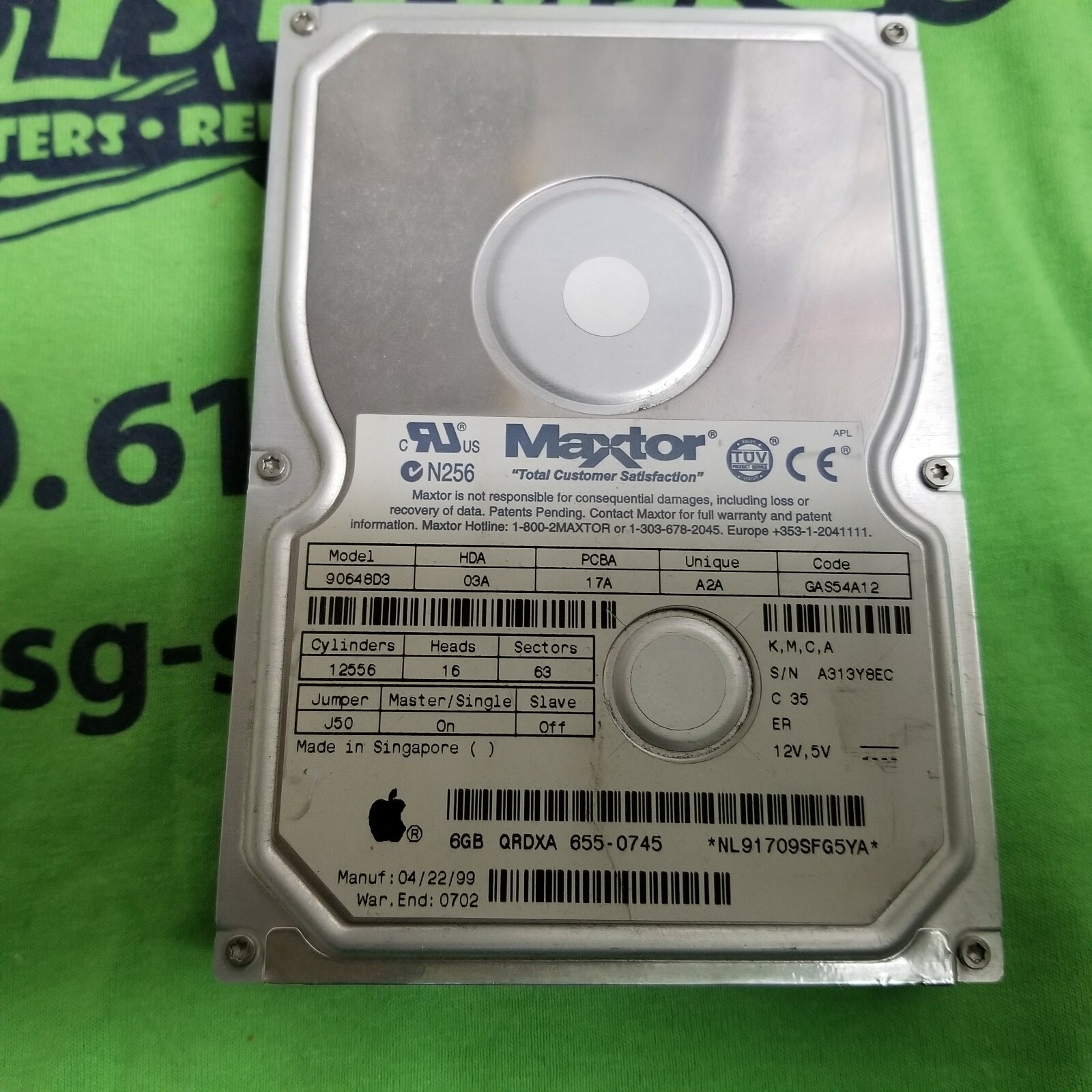MAXTOR DiamondMax 4320 6.4 GB IDE Internal 5400 RPM 3.5" 90648D3 Hard Drive HDD