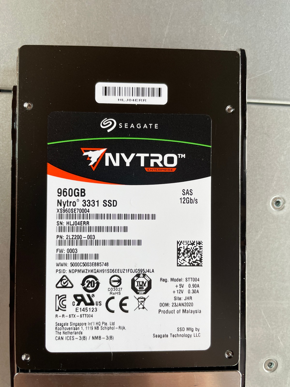 Seagate Nytro 3331 960GB SSD SAS3 12Gb/s 2.5" Hard Drive High Endurance 1DWPD