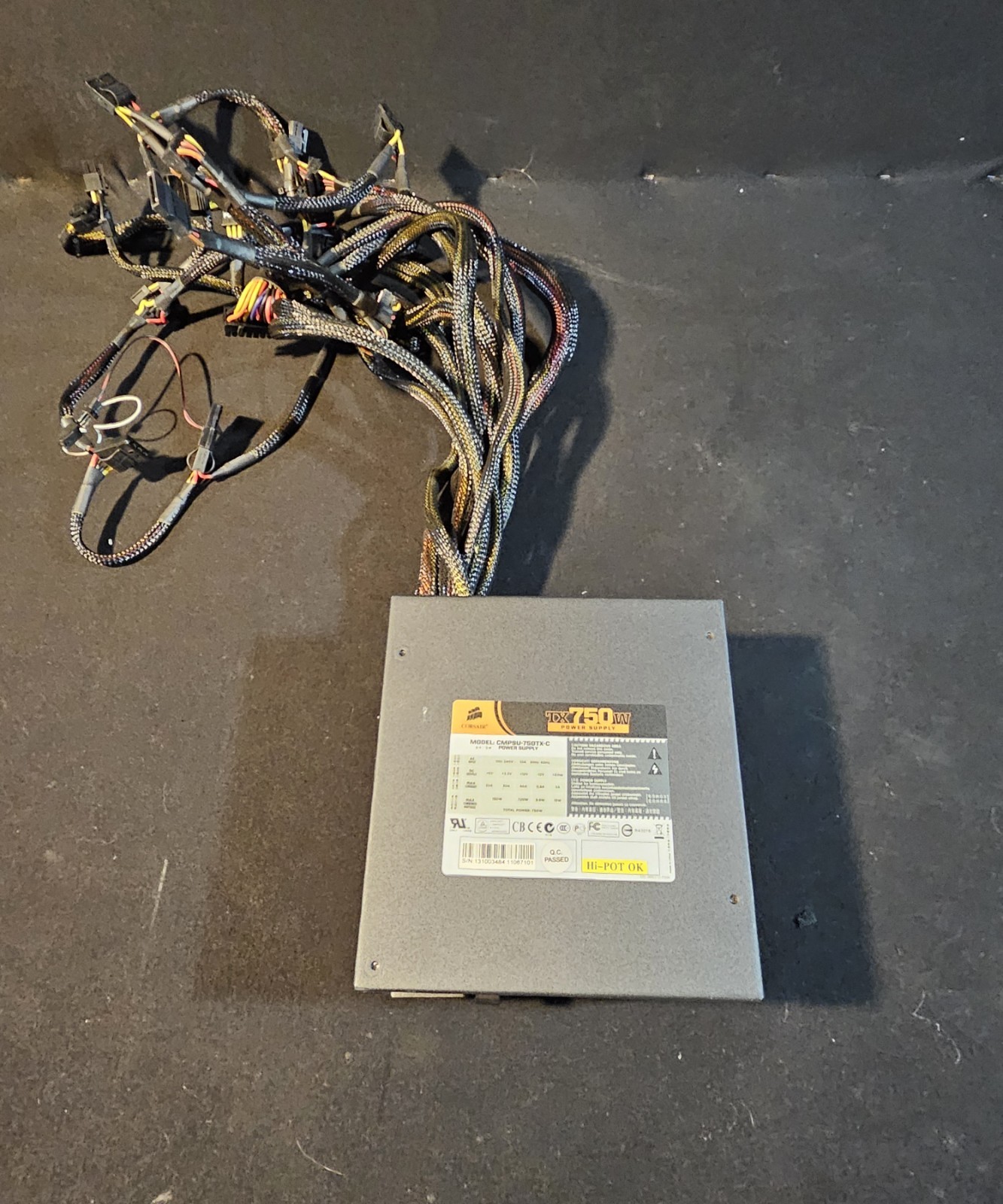 Corsair TX750W 750W ATX Power Supply, CMPSU-750TX-C