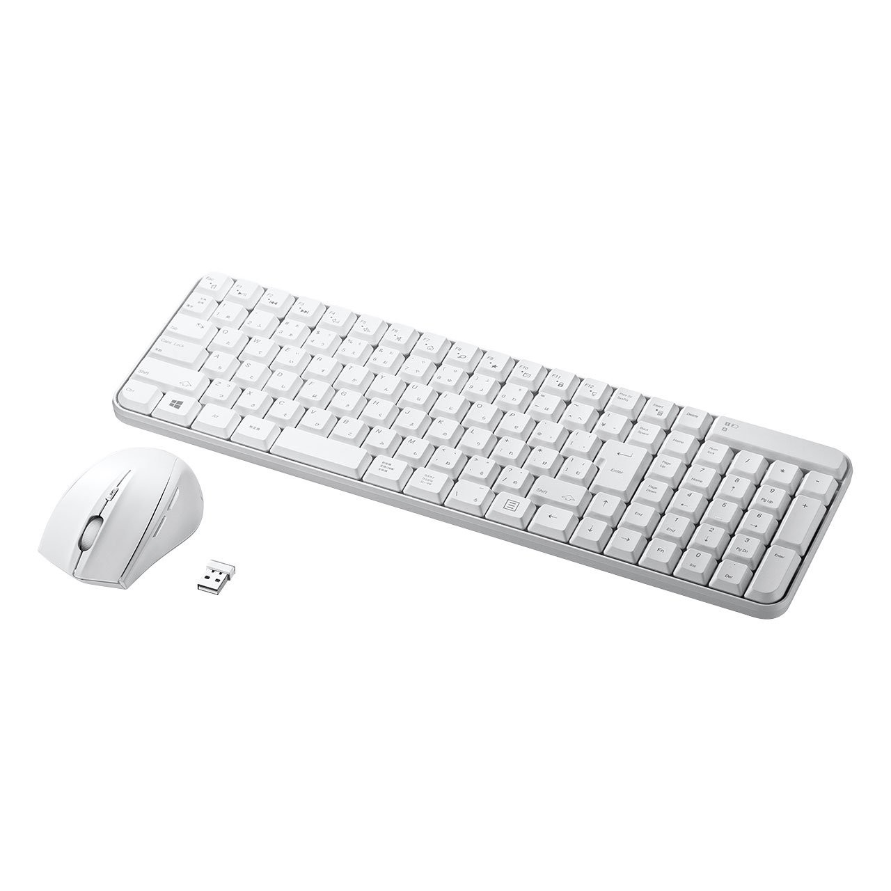 Sanwa Supply Wireless Keyboard with Mouse white