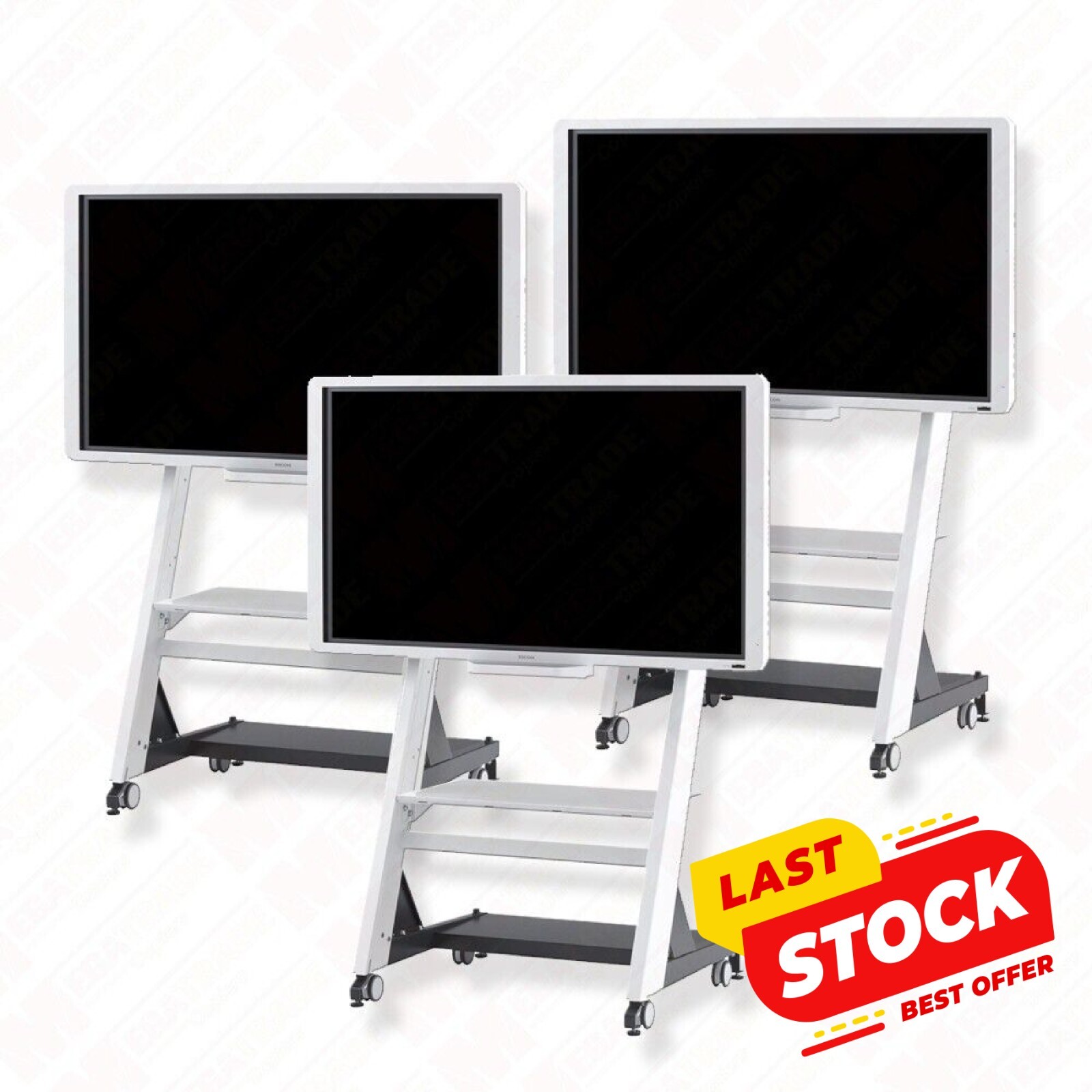 Ricoh D5520 55 Inch LED Teach Touch Interactive Whiteboard with Stand *Lot of 3