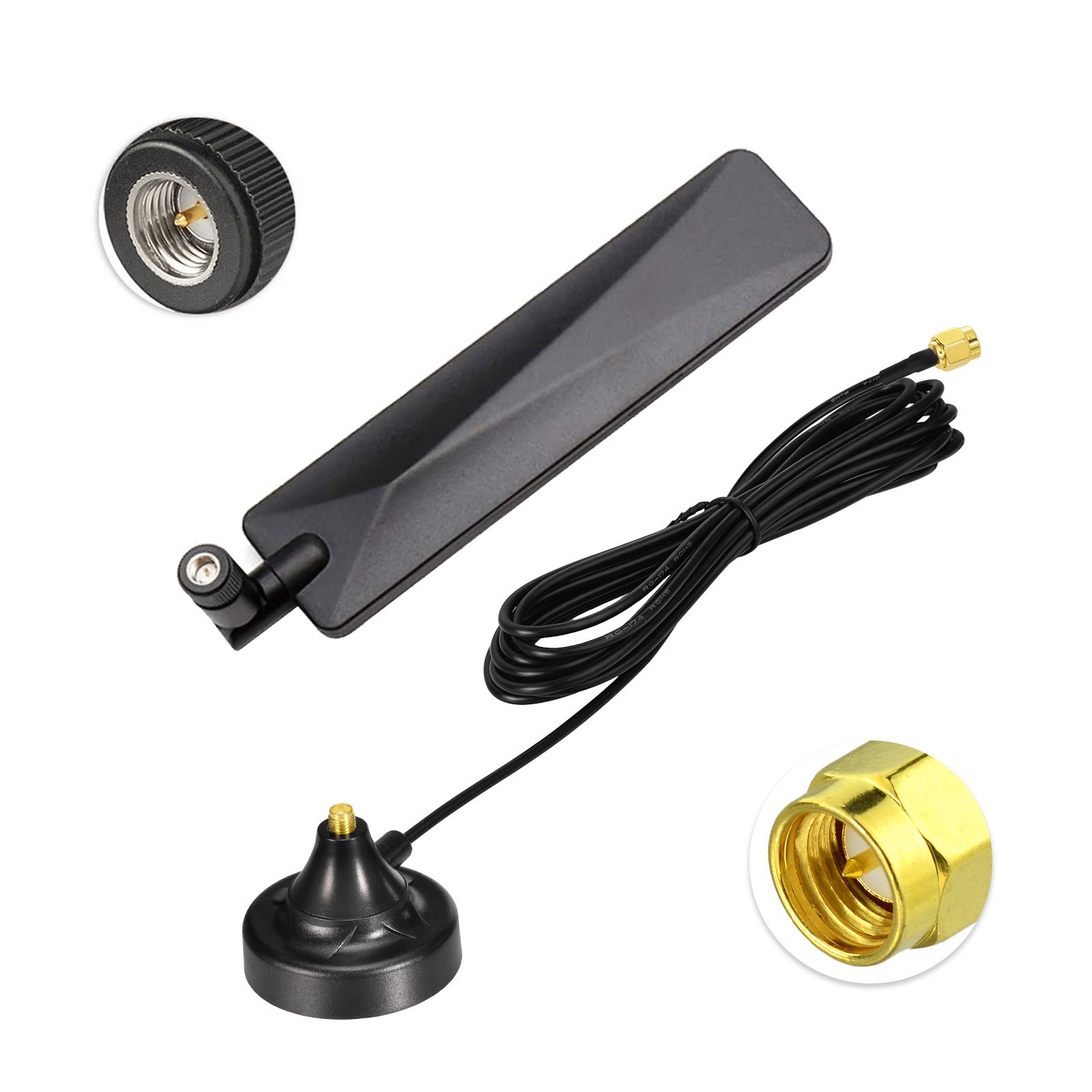 2x 4G LTE Magnetic Antenna SMA Male for MOFI 4500, Home Wireless Internet Router