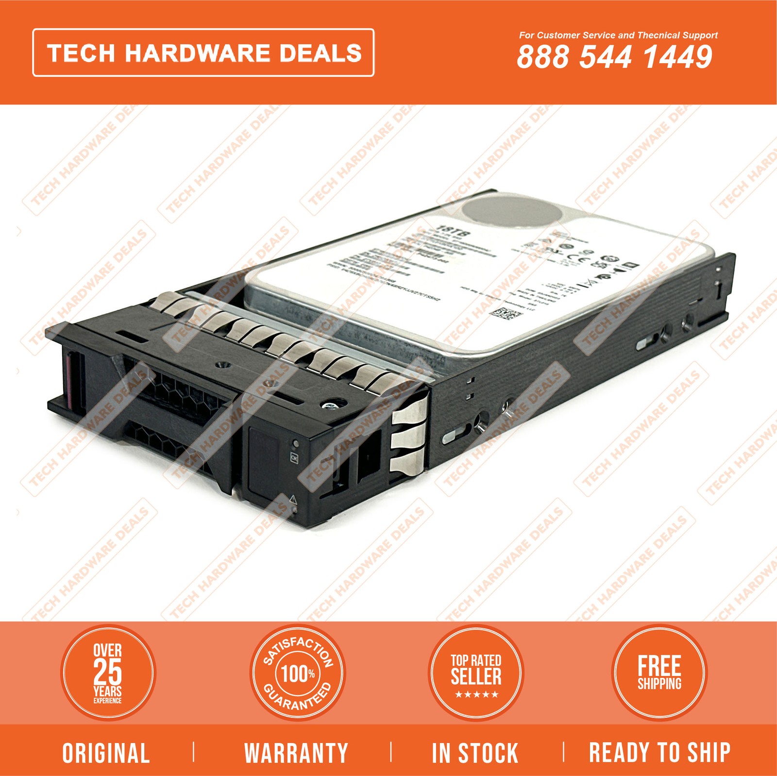 R7L70A 0 Hrs w/Tray   HPE MSA 18TB SAS 12G 7.2K LFF M2 HDD