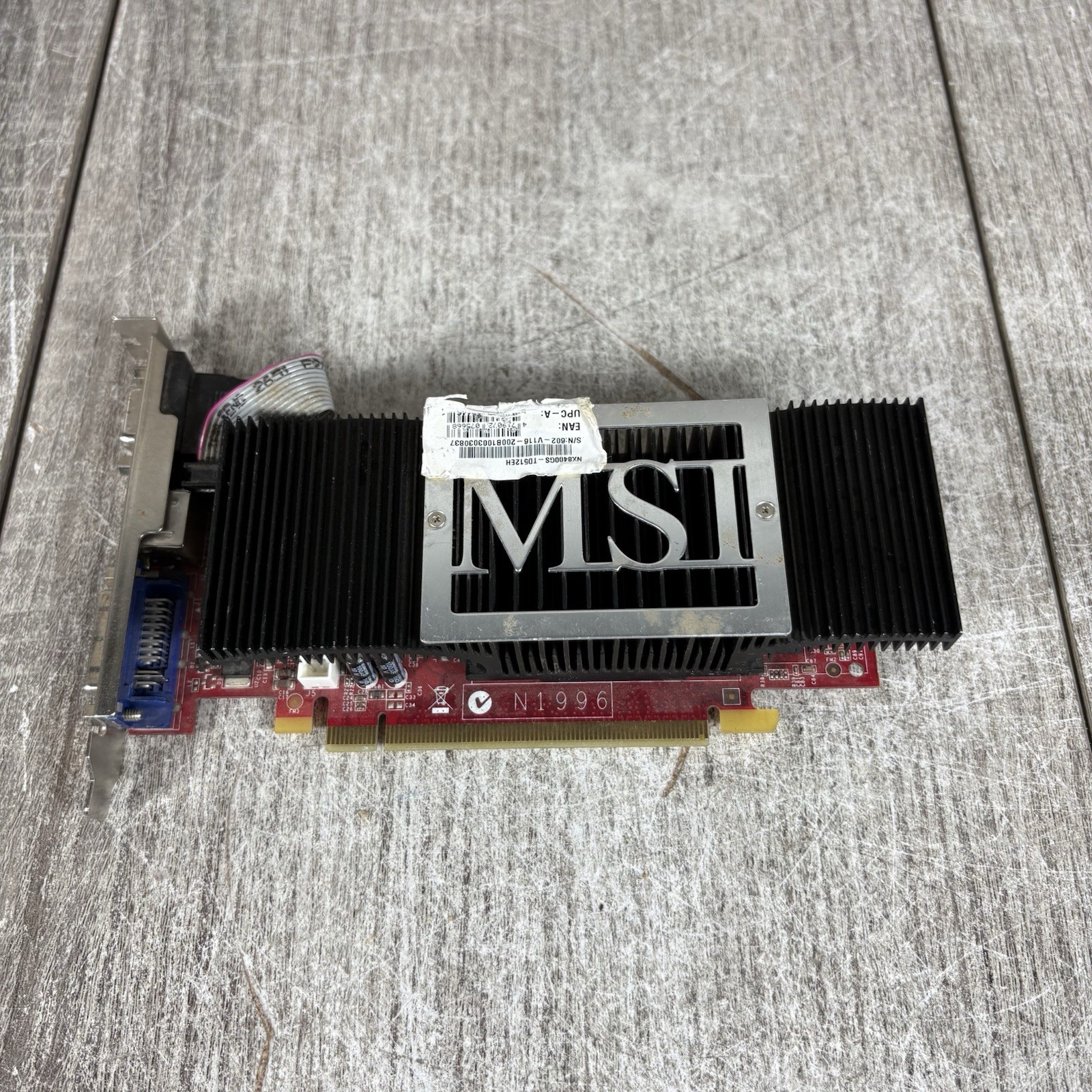 MSI NX8400GS-TD512EH GeForce 8400 GS 512MB GDDR2 PCIe DVI VGA Video Card
