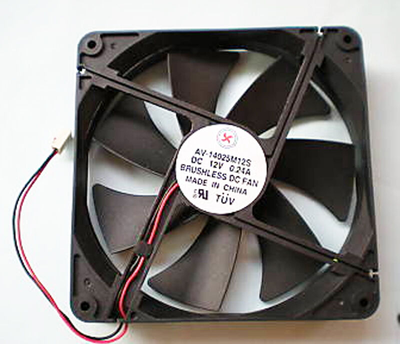 Brushless DC Cooling Fan 7 Blade 12V 140x140x25mm 14025 140mm