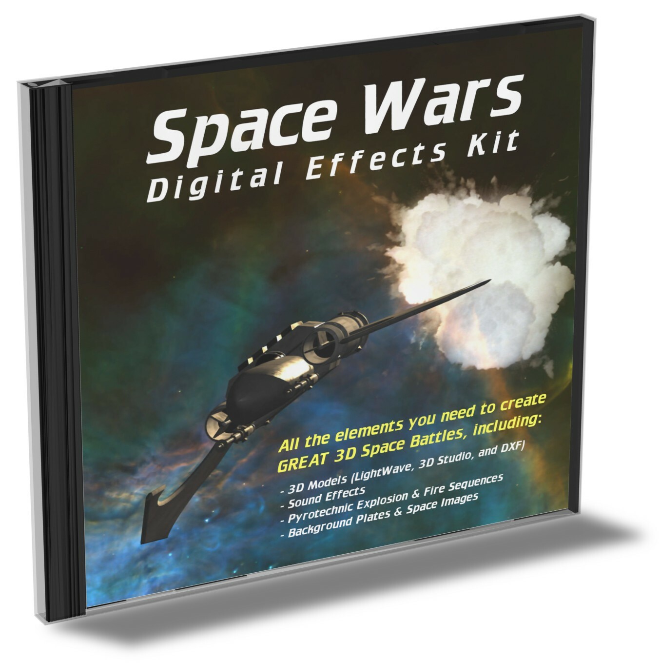 Space Wars Digital Effects Kit - 3D Models, Sound FX, Textures, Pyro Effects NEW