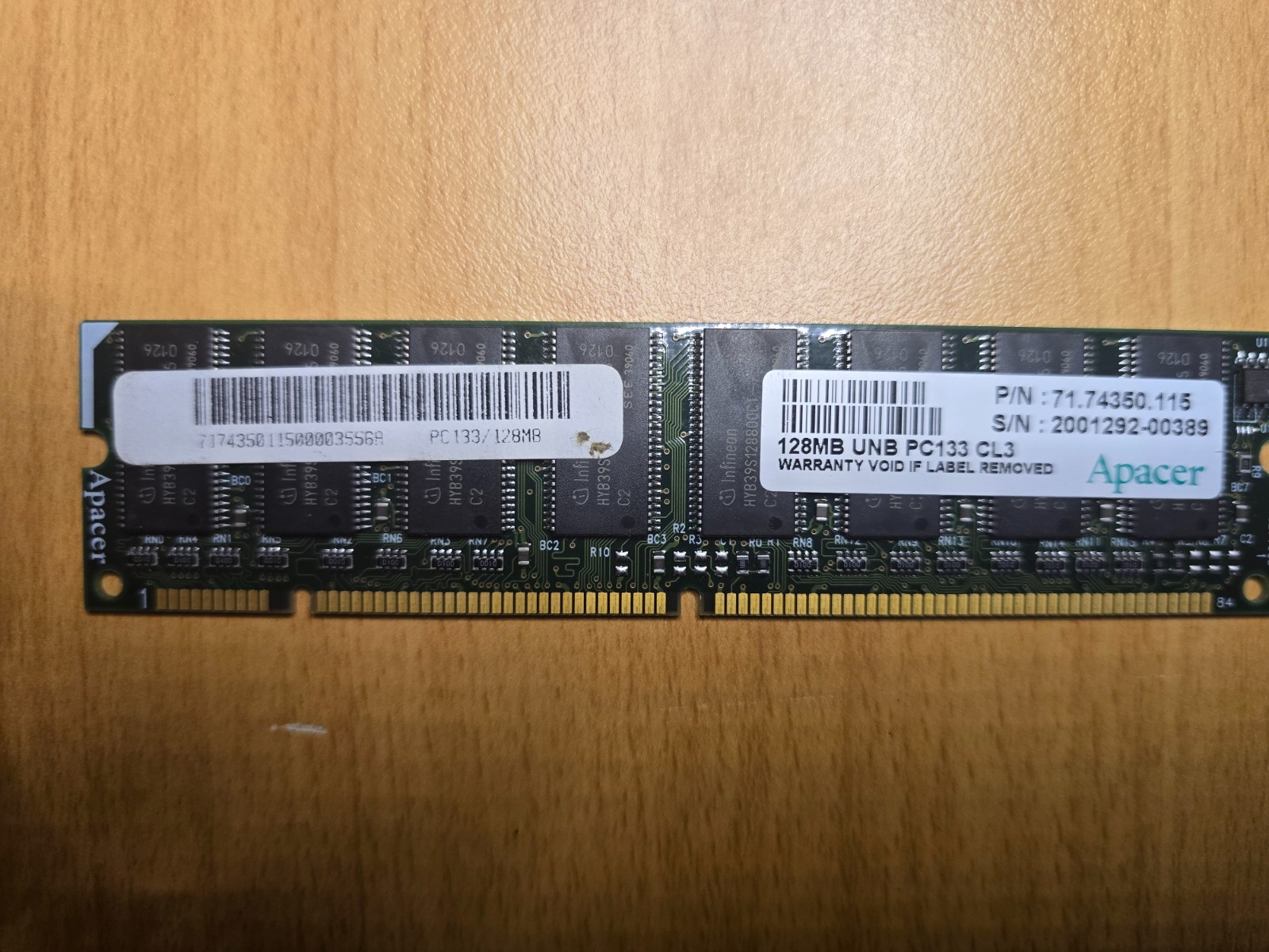 Apacer 128MB PC133Mhz SDRAM