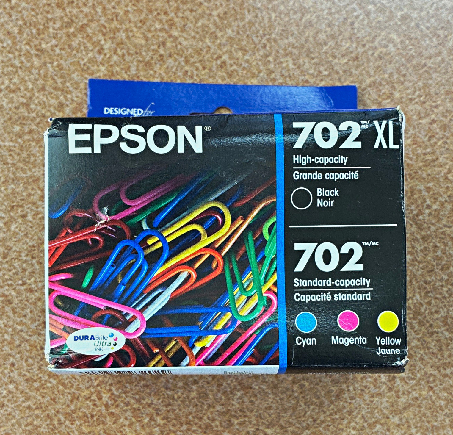 Epson 702/702XL Genuine/Original Inkjet Cartridges 4-Pack (BK/C/M/Y)