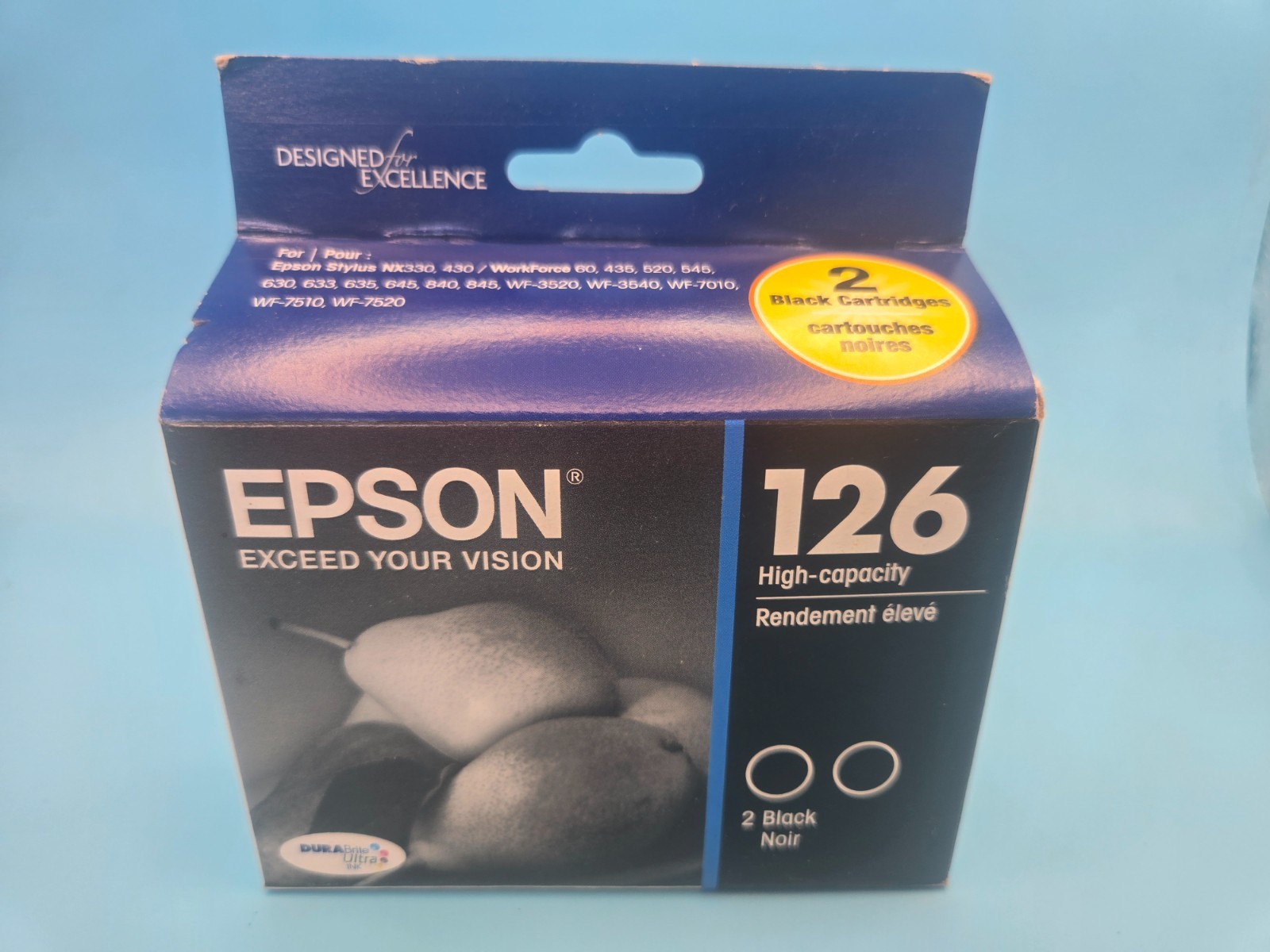 Official Epson 126 High-Capacity Ink Two Pack - 2 Black