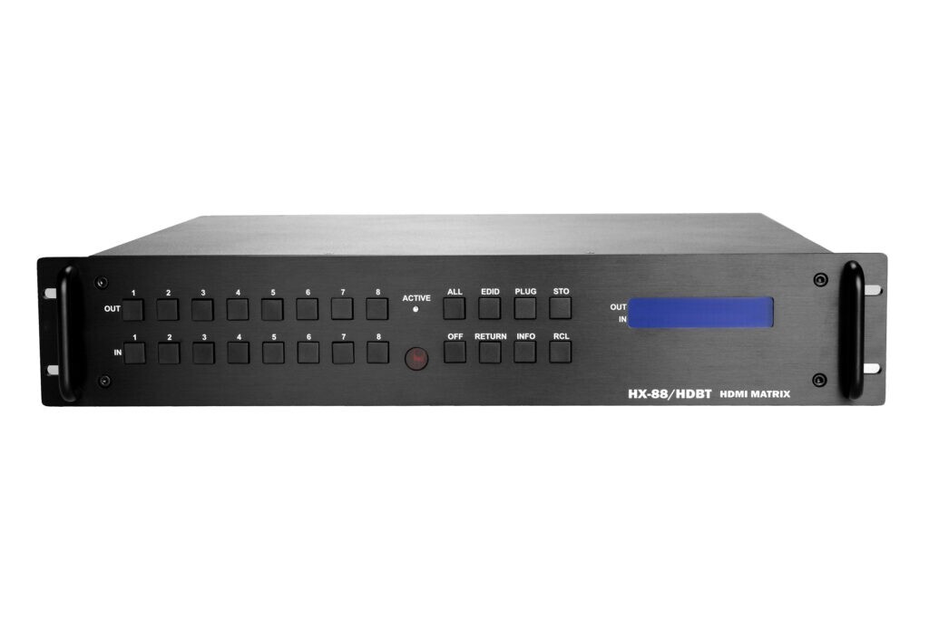 ZIGEN HX-88HDBT 8x8 MODULAR HDMI / HDBaseT MATRIX SWITCHER