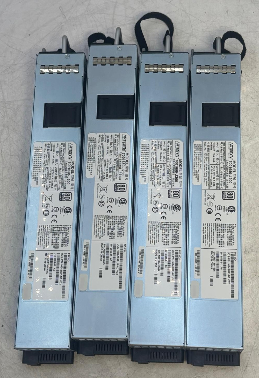 Lot of 4 Artesyn UCS-PSU-6248UP-AC 750W Power Supply for Cisco 7001650-J200