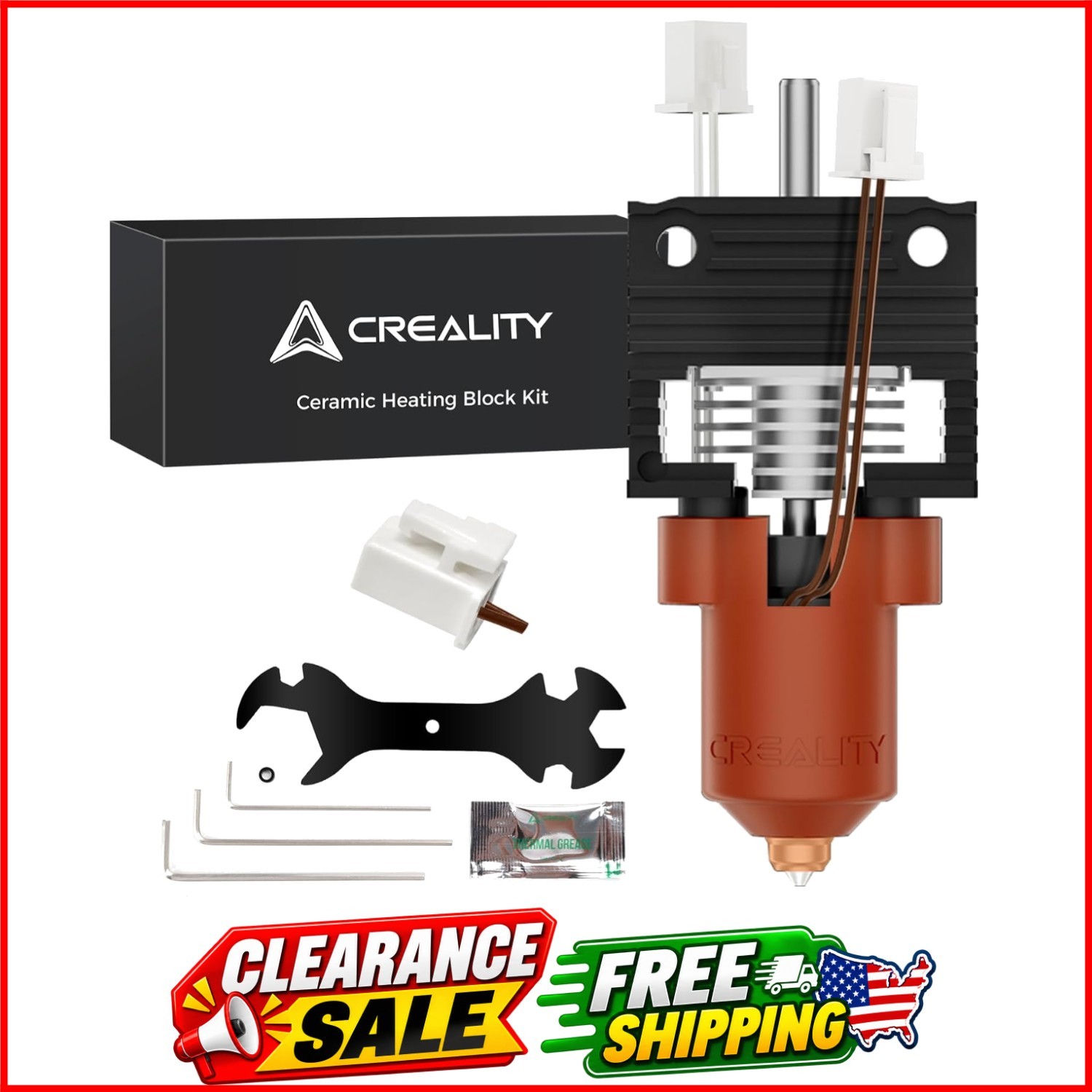 2025 K1 SE/K1C/K1/K1 Max Hotend Kit, Official Upgrade Ceramic Heating Block K...