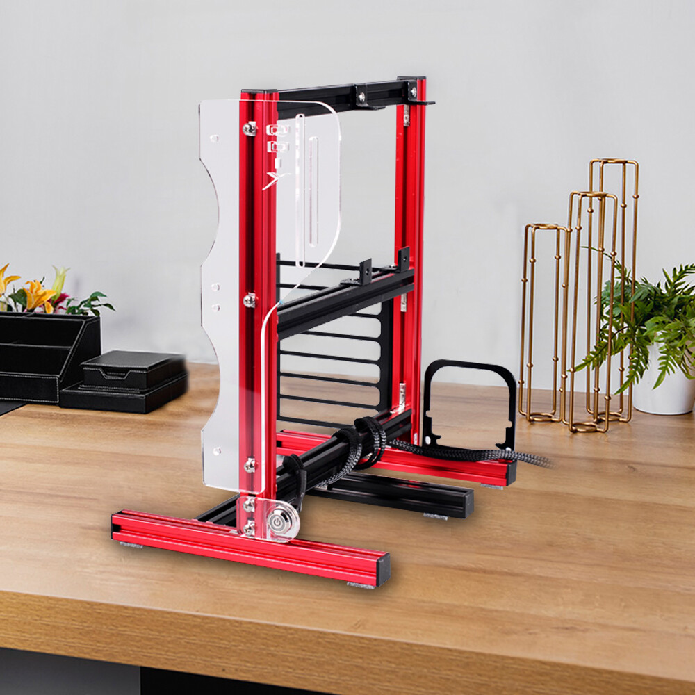 PC Frame Test Bench For ITX ATX MATX Open Air Case Water Cooling Fan Stand US