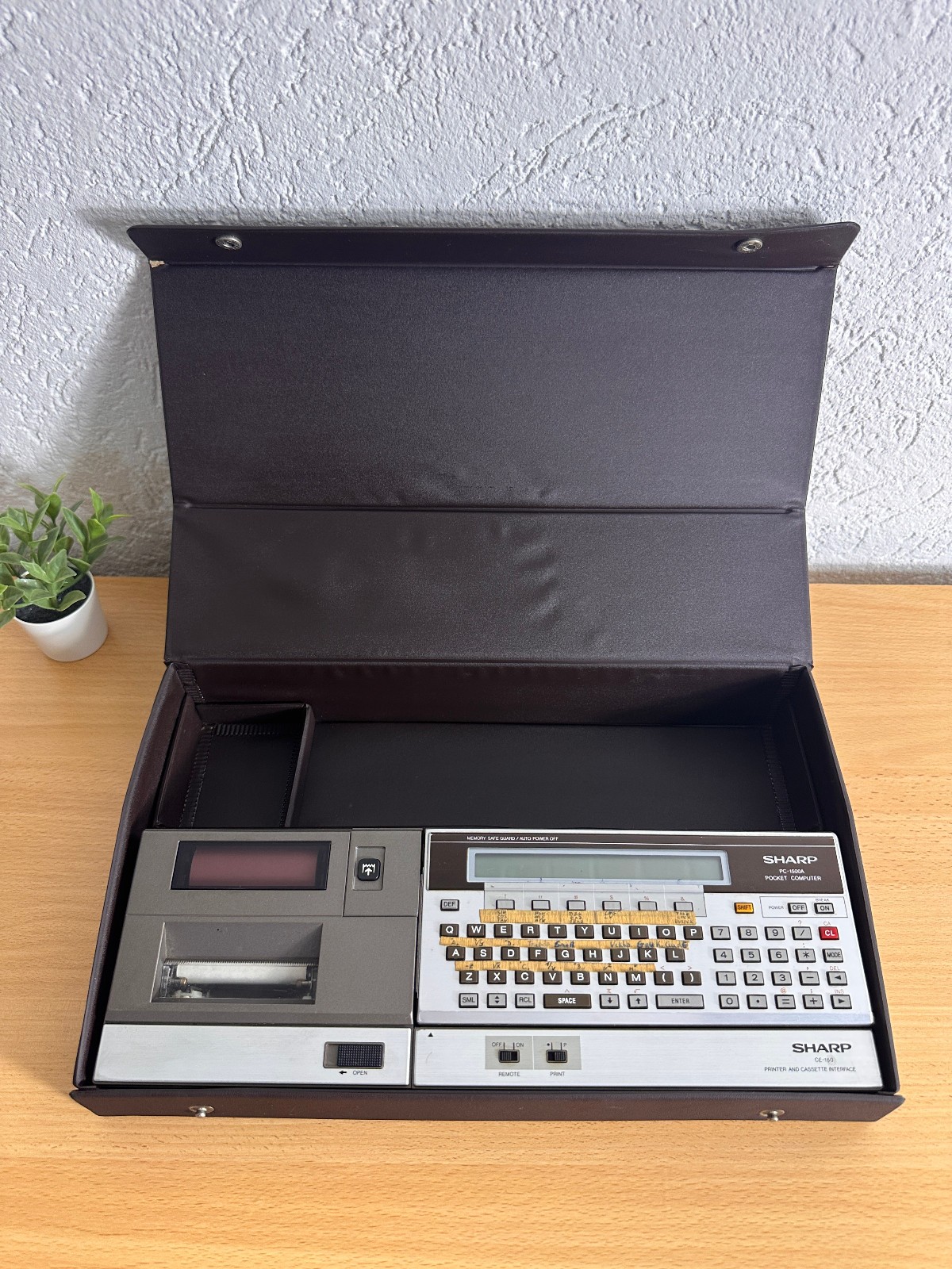 Sharp PC-1500A + CE-150 Vintage Computer + Orig.  Case/Pouch | Very Good