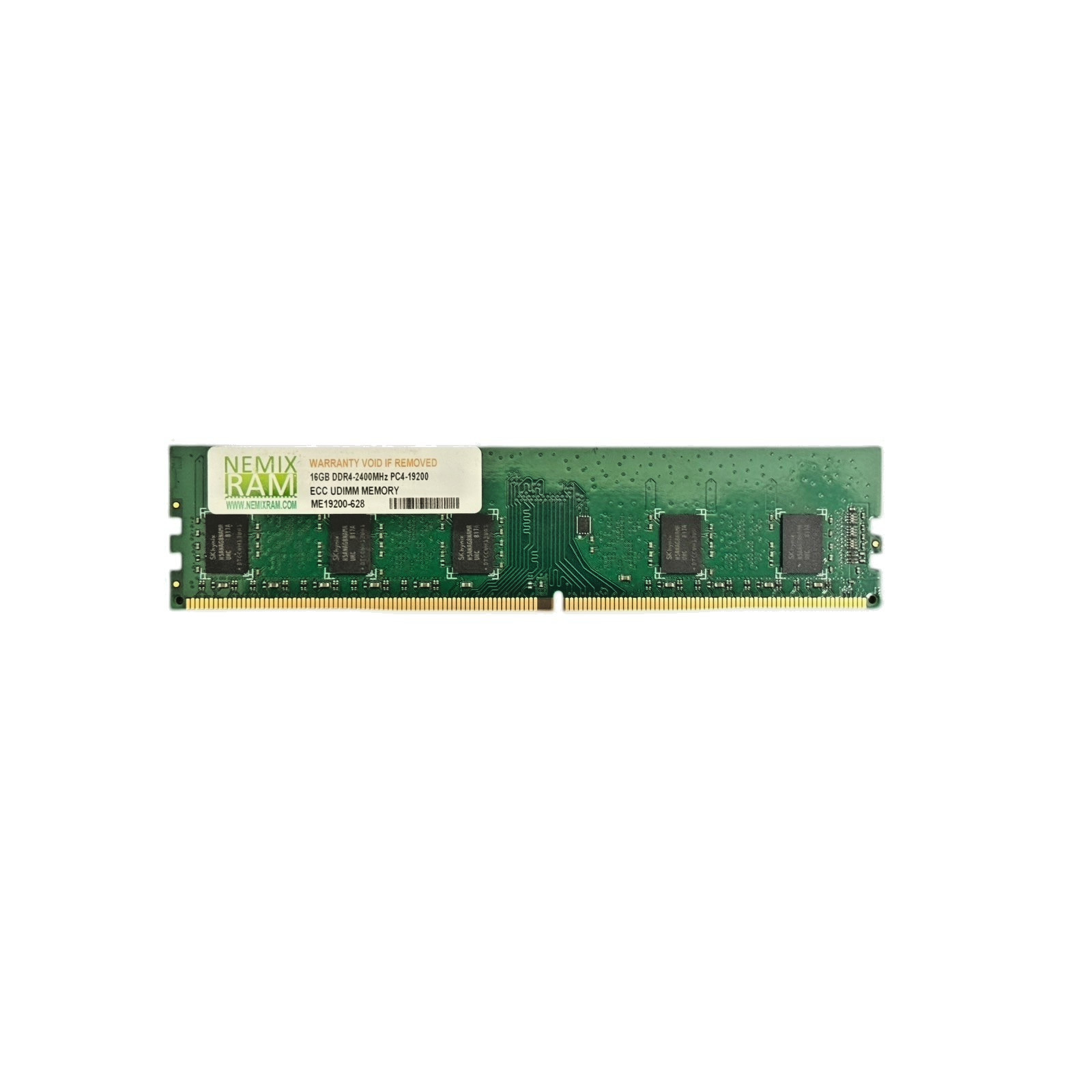 NEMIX 16GB PC4-19200 DDR4-2400 ECC UDIMM Memory ME19200-628 RAM