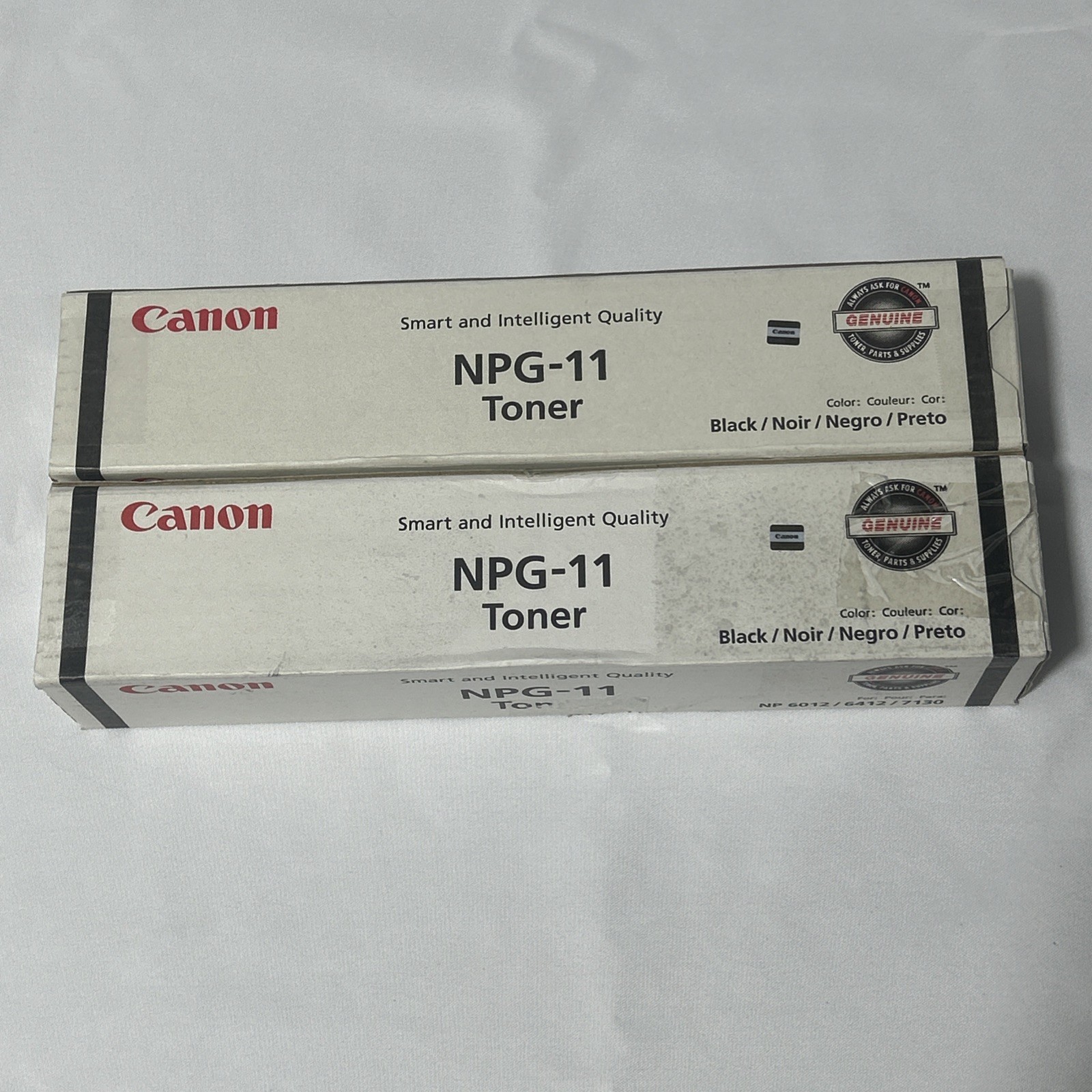 2x Genuine Canon NPG-11, NP6012/6412/7130 Black Toner Cartridge 1382A003 [AA]