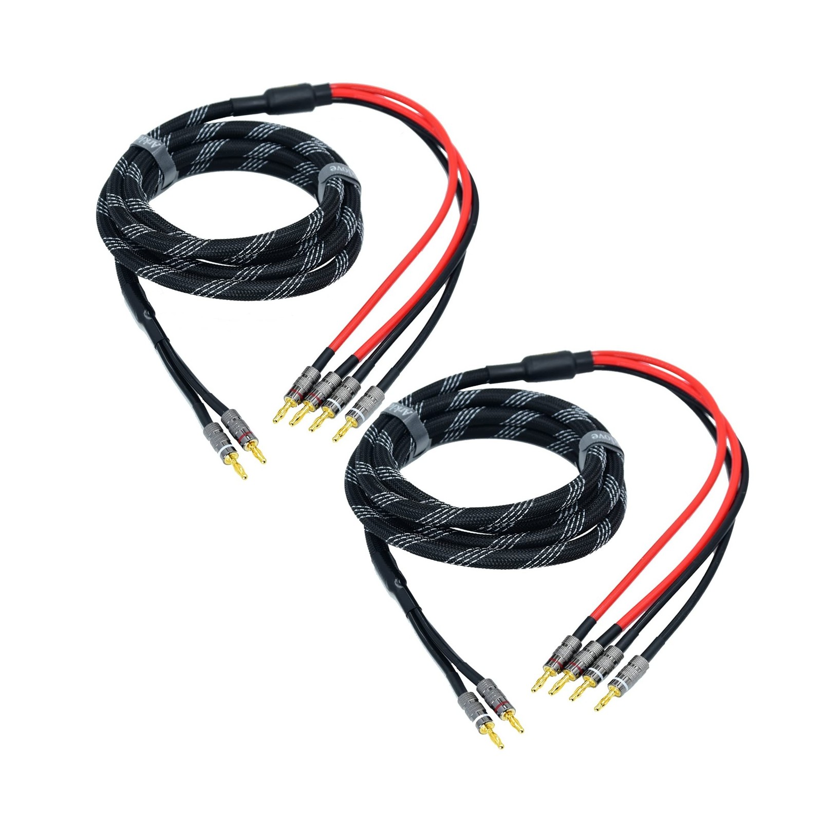 Arklove 30ft 2packs 13awg Speaker Cable Premium Heavy Duty Braided Wire Dual ...