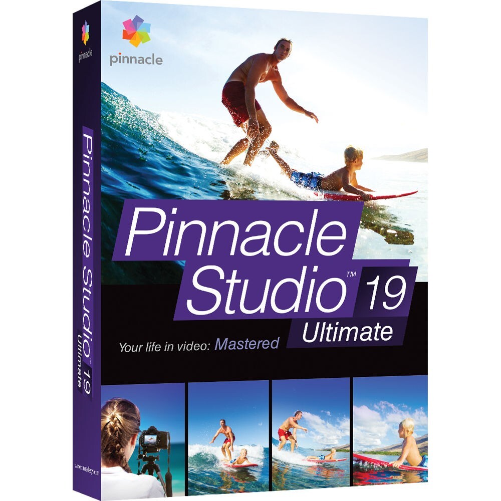 Pinnacle Studio 19 Ultimate & plus Bonus  Download version DVD for Windows only