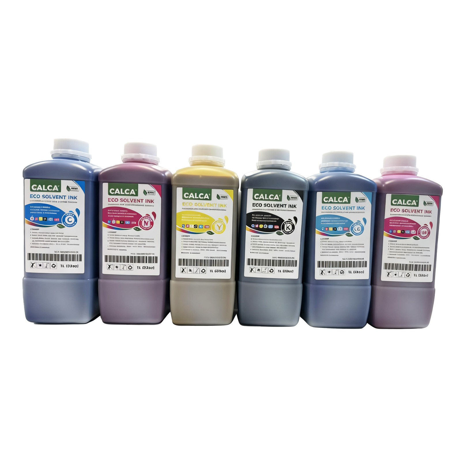 US CALCA Compatible ECO Solvent Ink -- YMCK LC LM