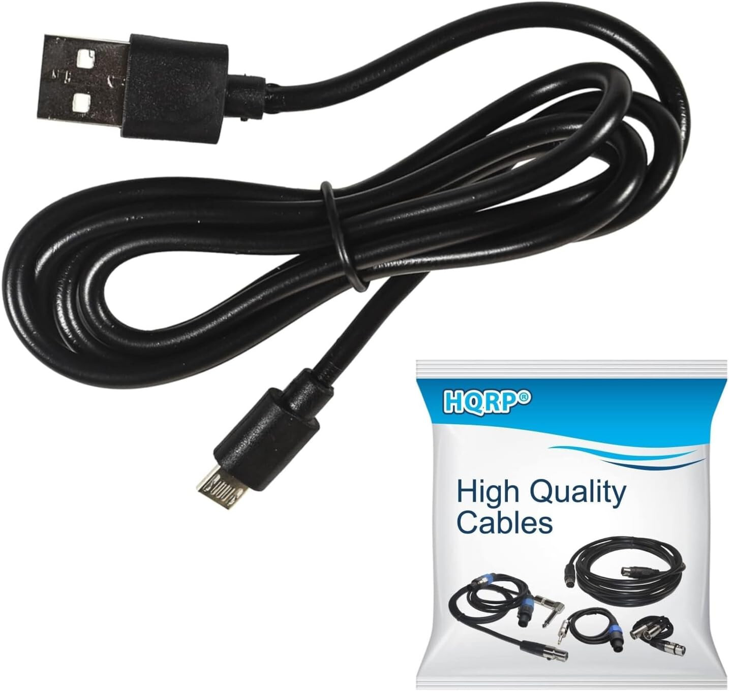 HQRP Micro USB Cable Charger for Poweradd Ultra Slim, Pilot X1 X2 X3 X4 X5 X6 E