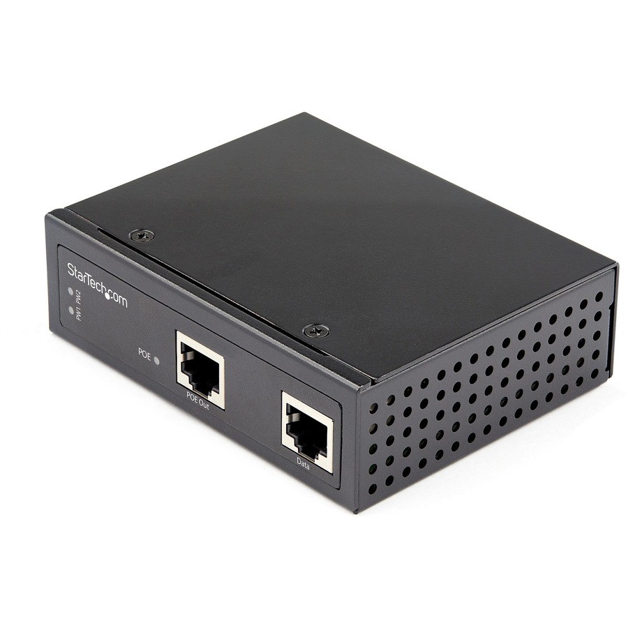 StarTech Industrial Gigabit PoE Injector, 90W 802.3bt PoE++ 52V-56VDC Ultra