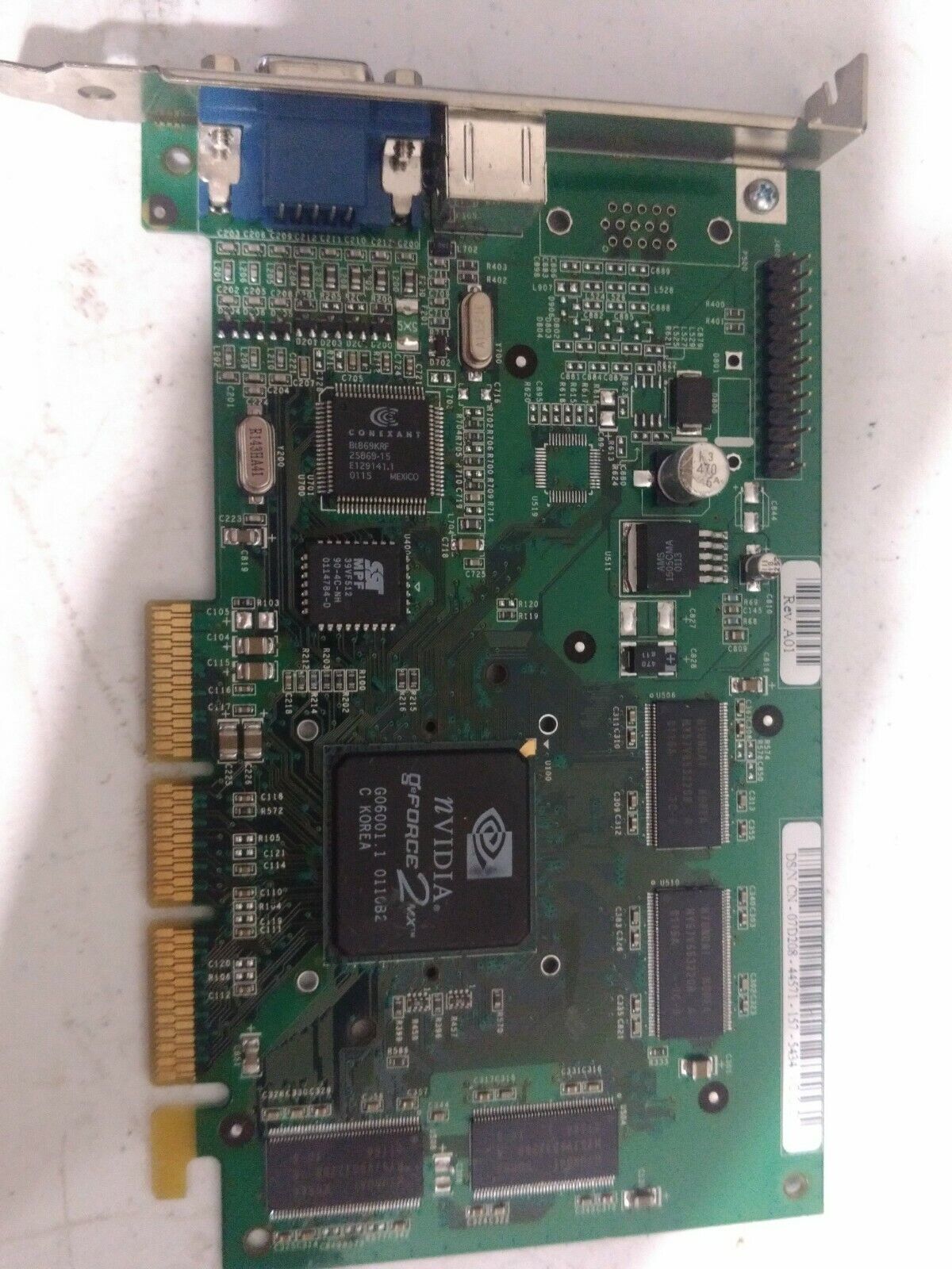 Dell NVidia 07D208 P55 G-Force 2 MX AGP 32MB Video Card