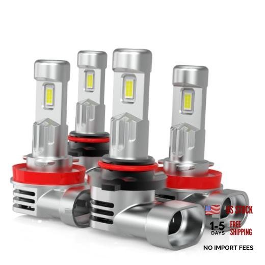 9005 H11 Bulb Combo Lights HB3 H11/H9/H8 Plug and Play H11+9005 PACK OF 4