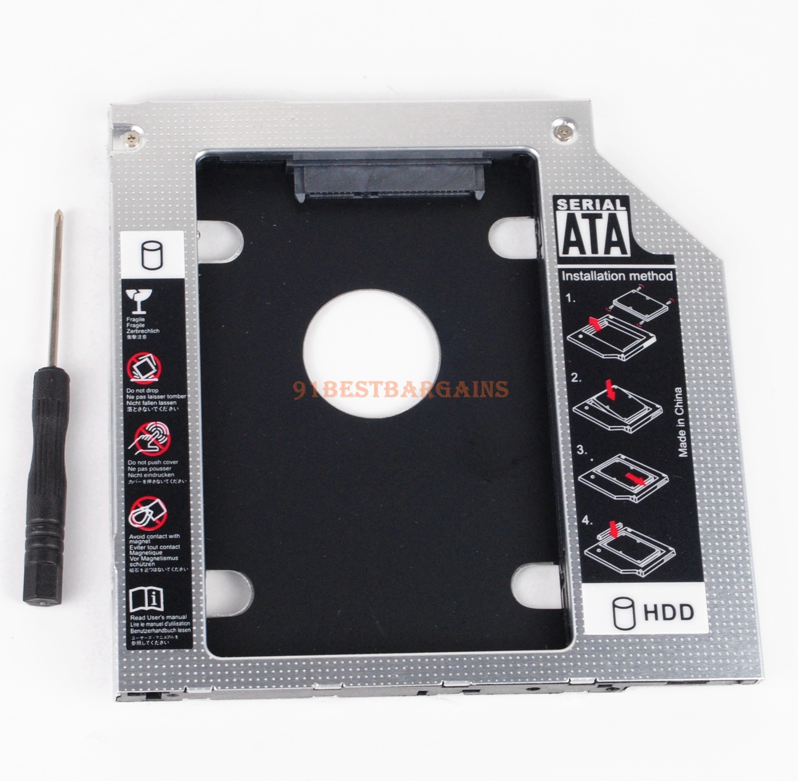 2nd SSD HDD Hard Drive Caddy for Lenovo ThinkPad Edge E431 E531 E540 UJ8C2 GU70N