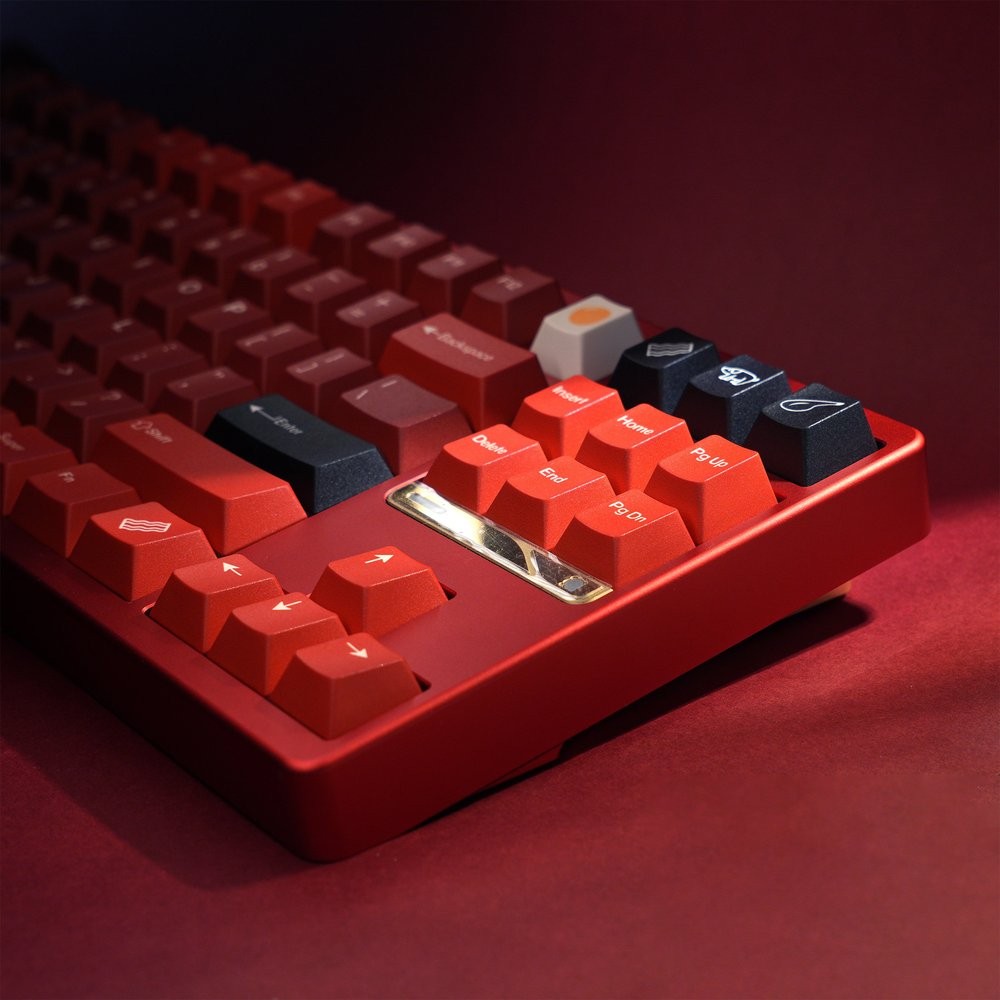 Red Jamon Ham Cherry Profile  Dye-subs PBT Keycap Set