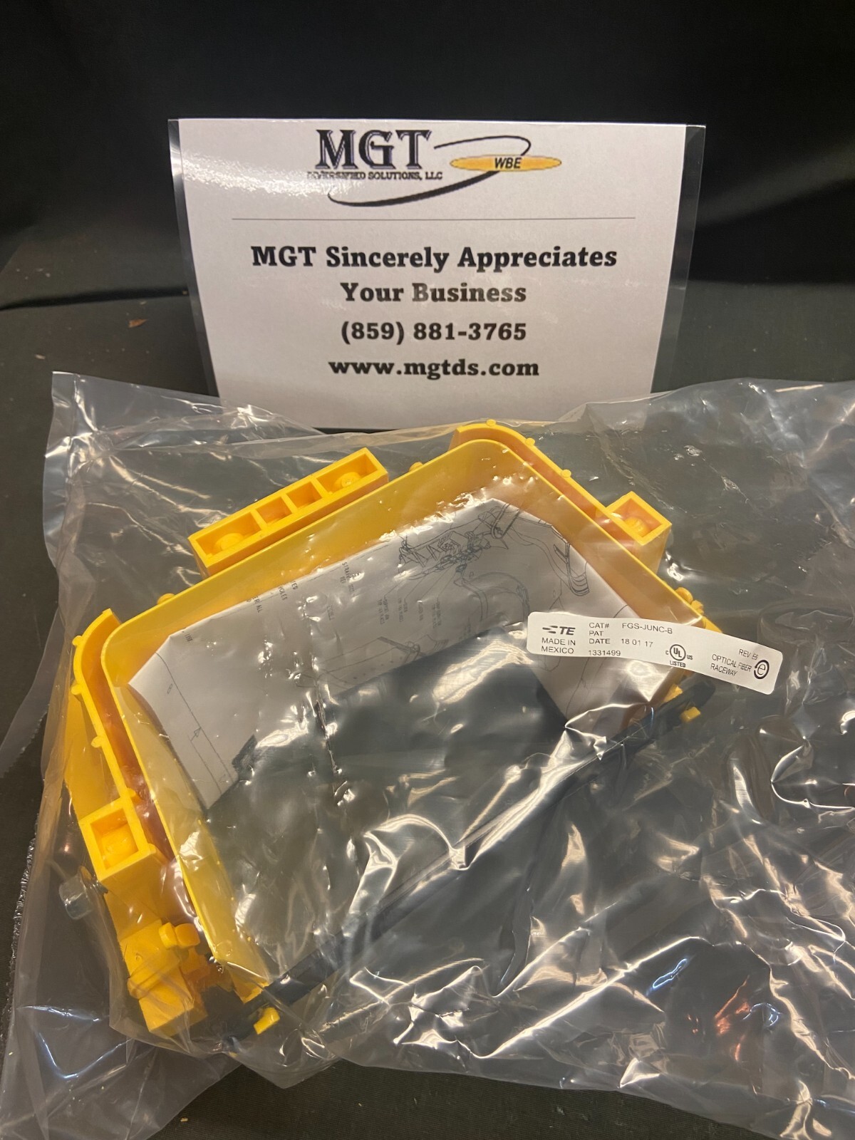ADC/COMMSCOPE / FGS-JUNC-B / 6" JUNCTION KIT / YELLOW